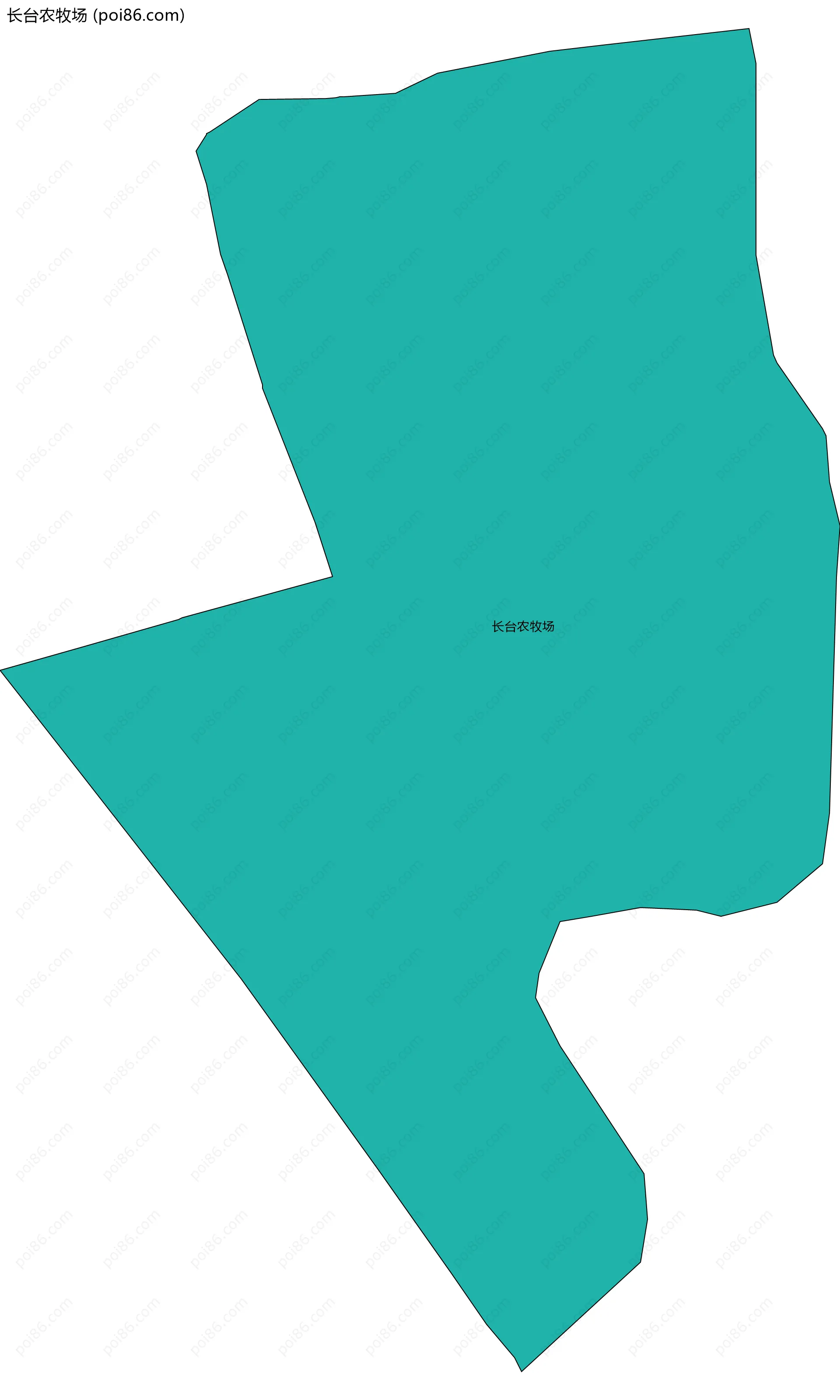 长台农牧场边界地图