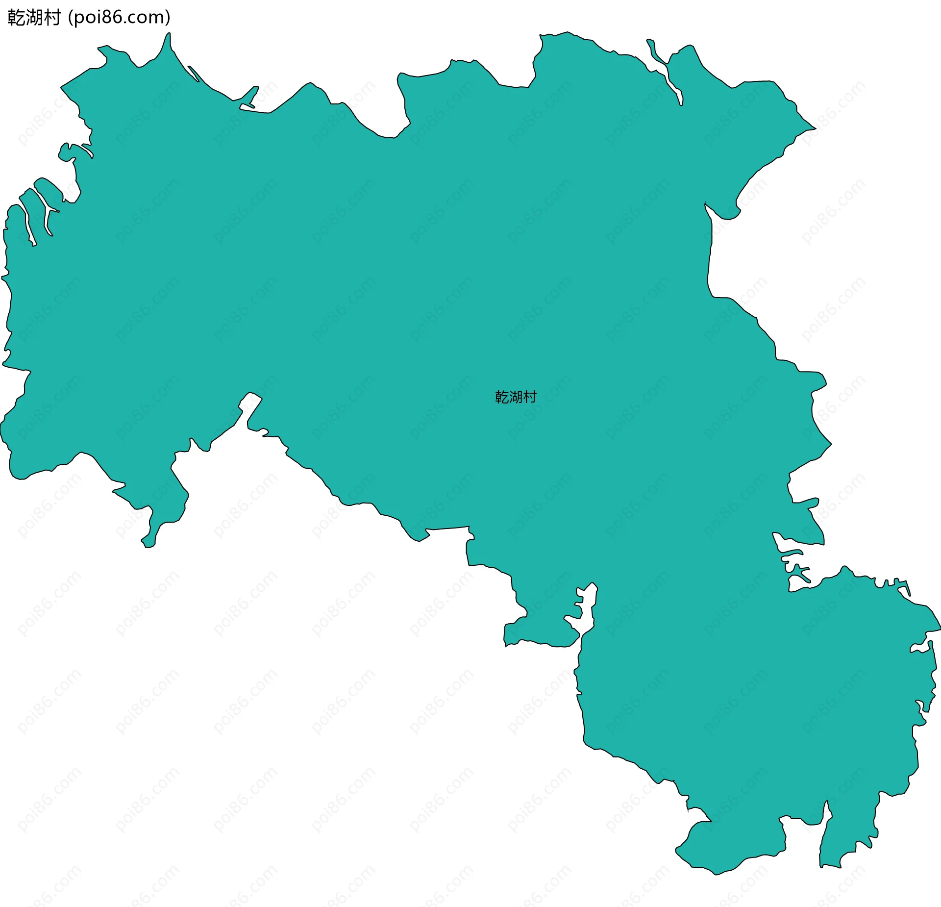 乾湖村边界地图