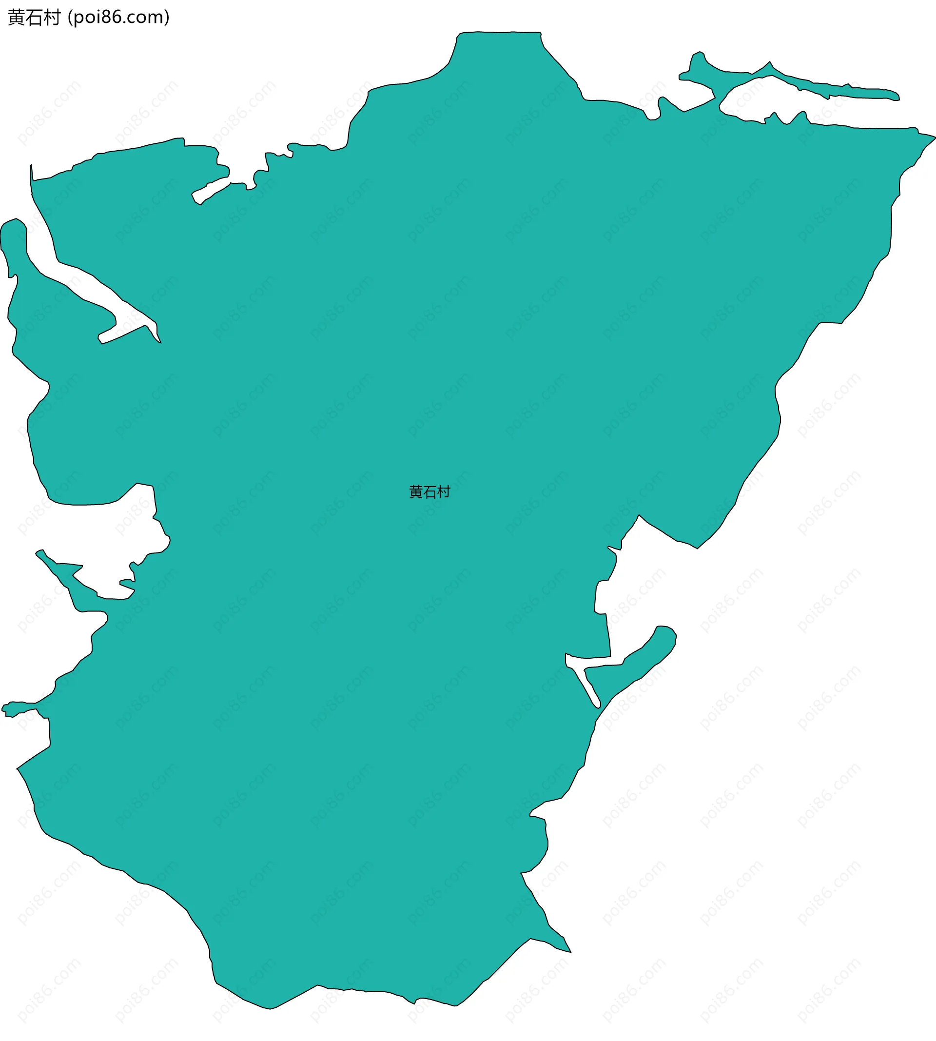 黄石村边界地图
