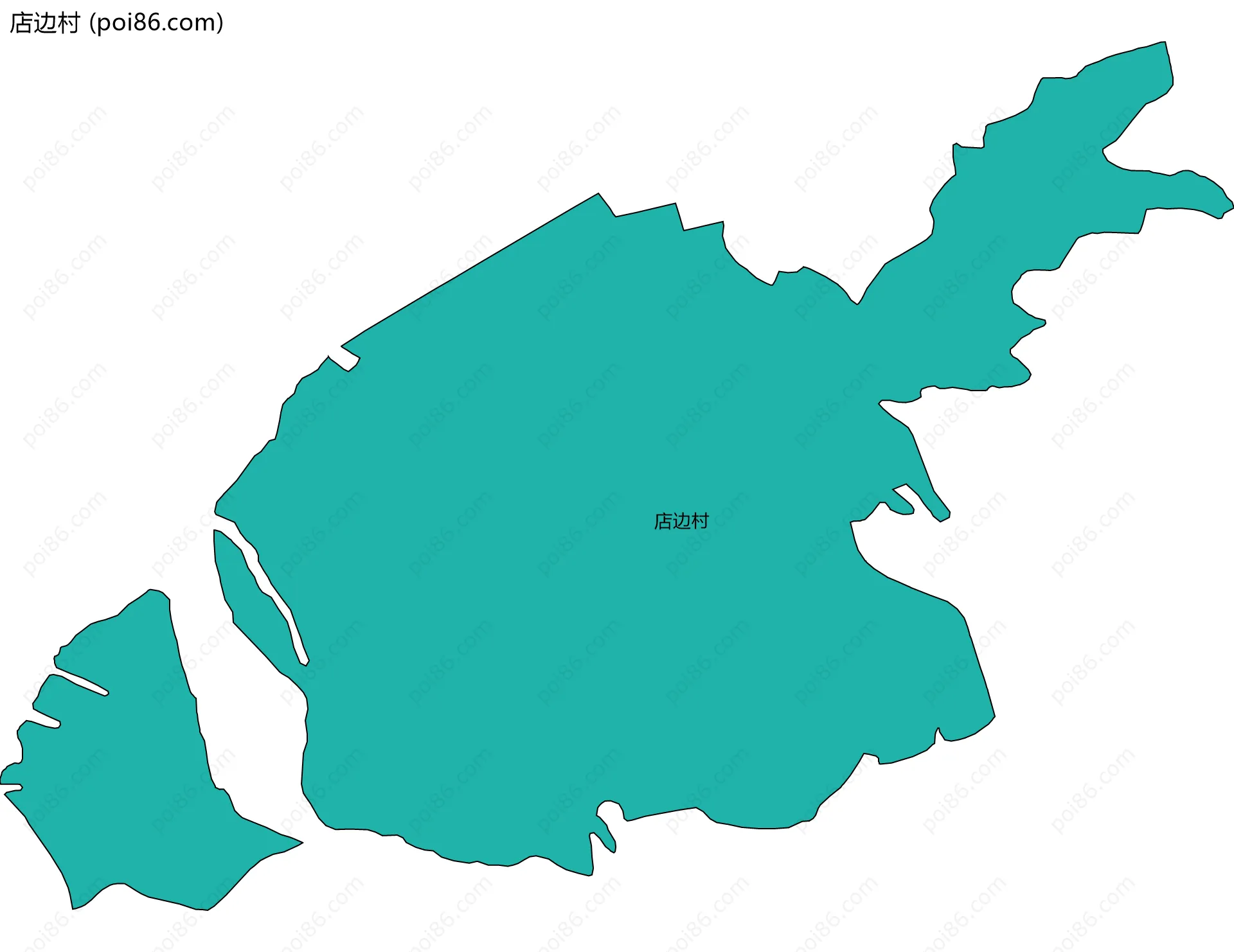 店边村边界地图