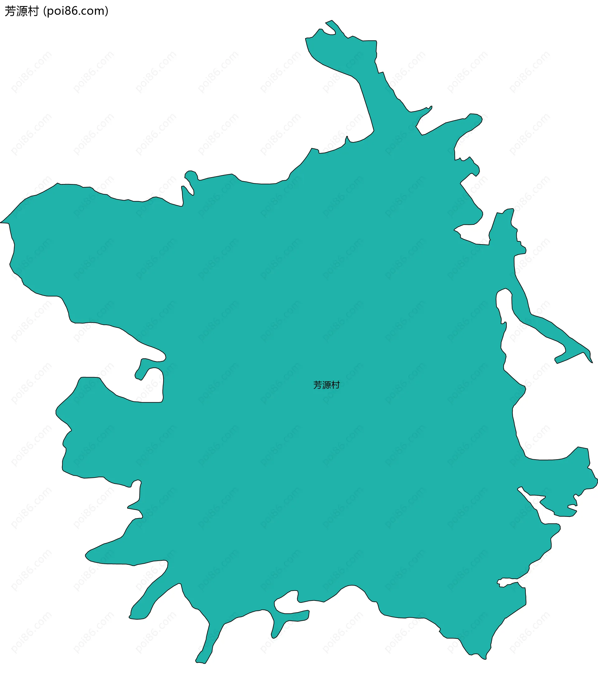 芳源村边界地图