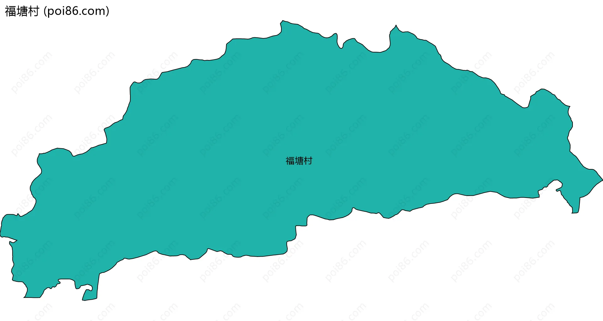 福塘村边界地图