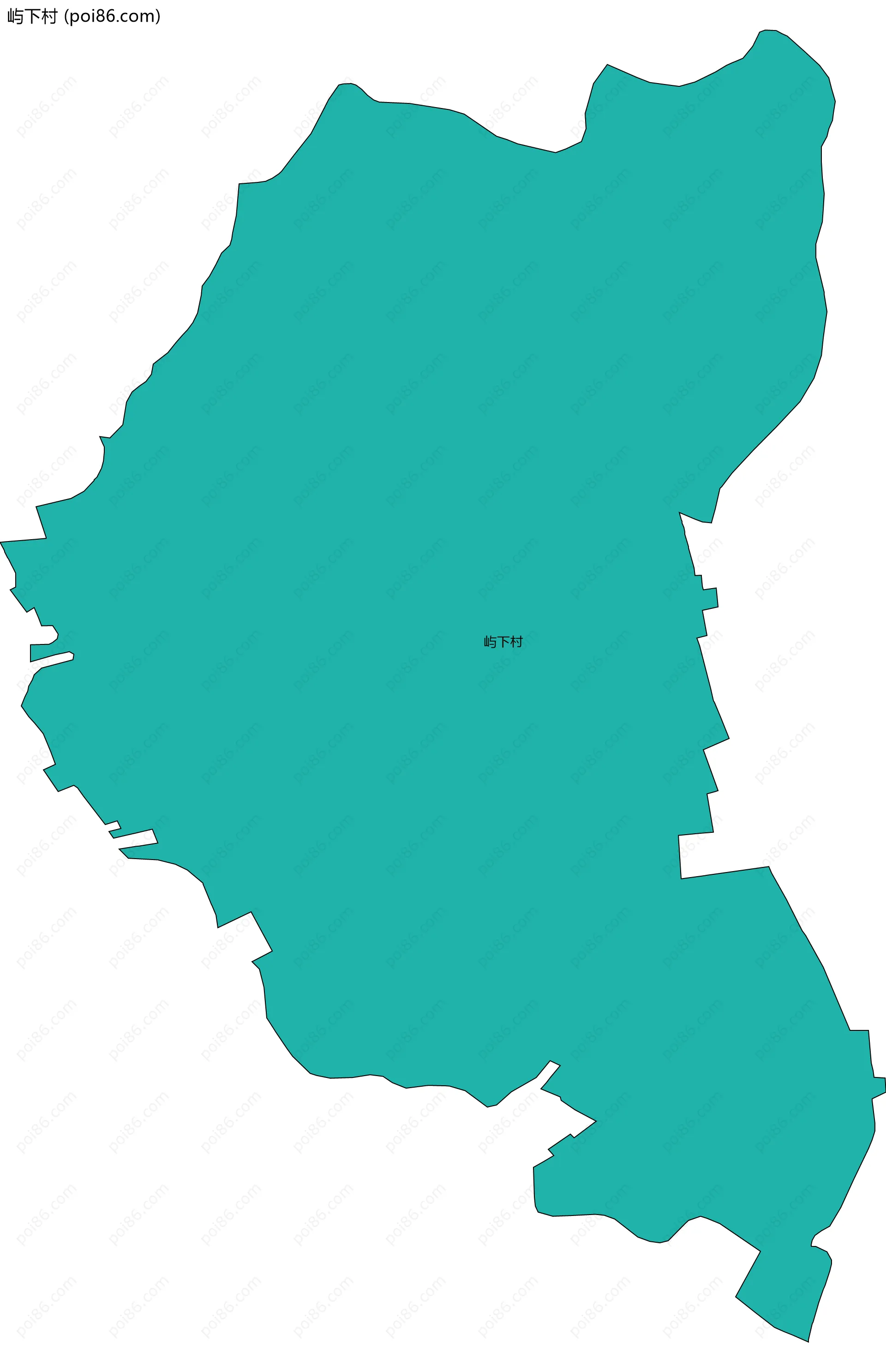 屿下村边界地图