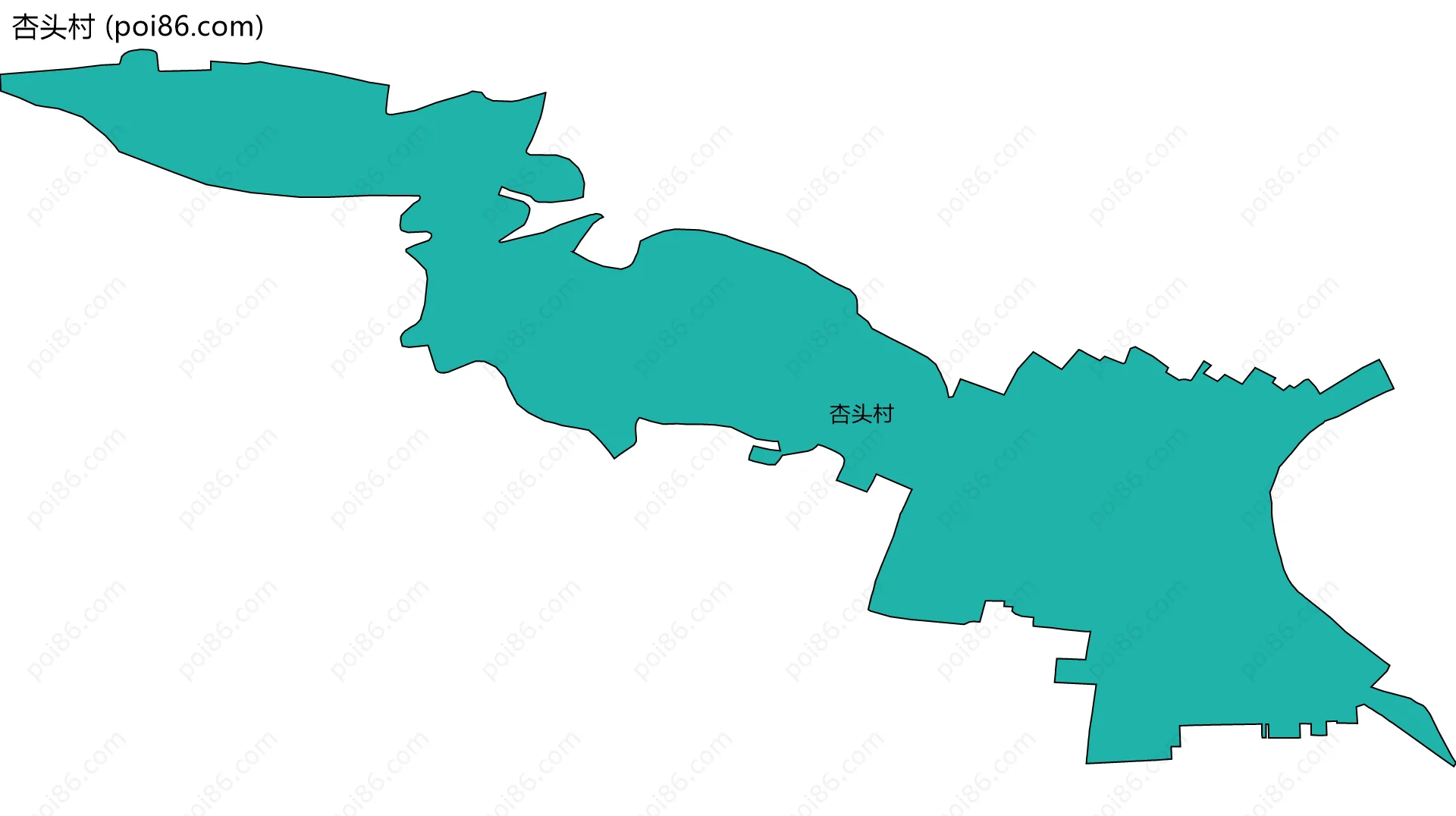 杏头村边界地图