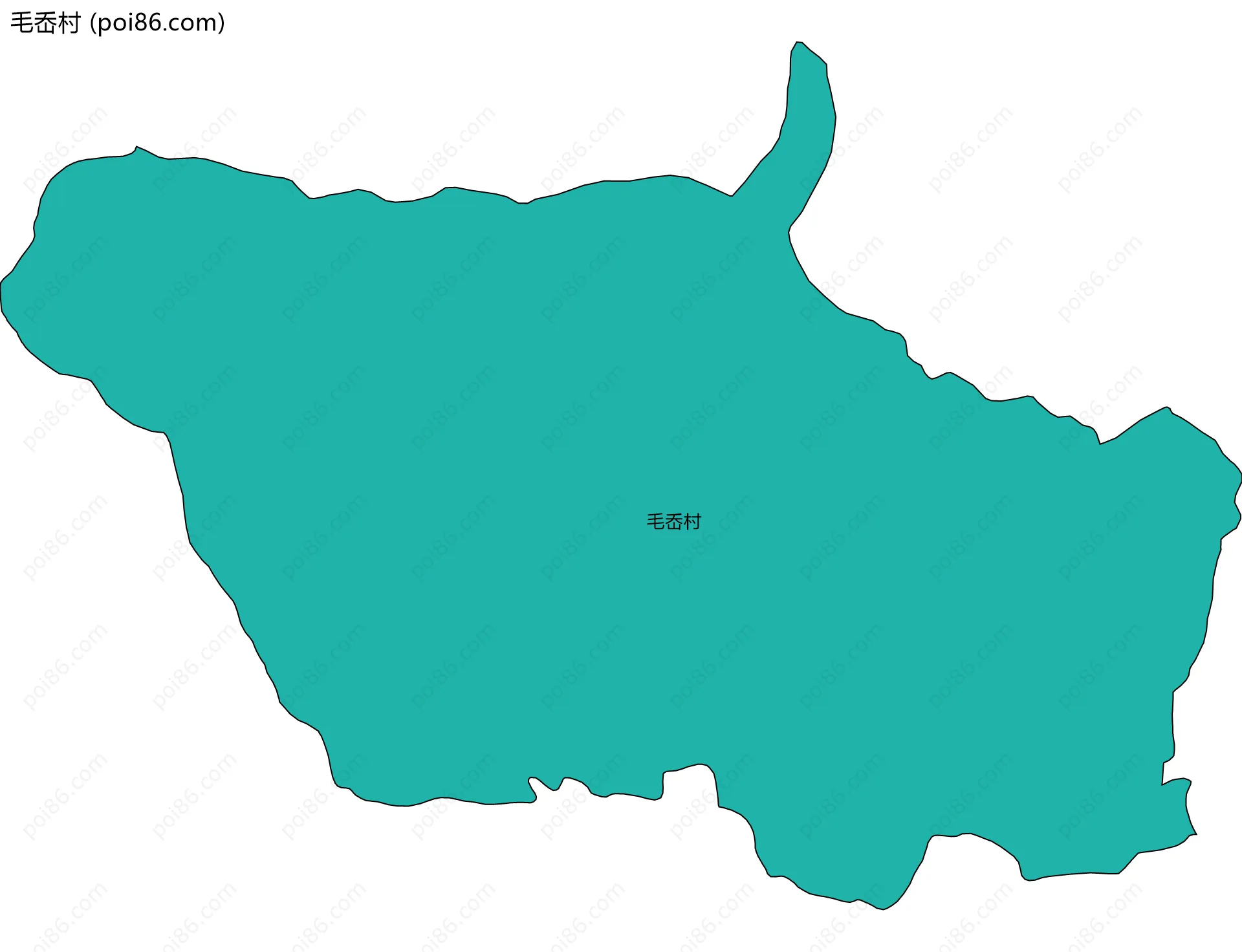 毛岙村边界地图