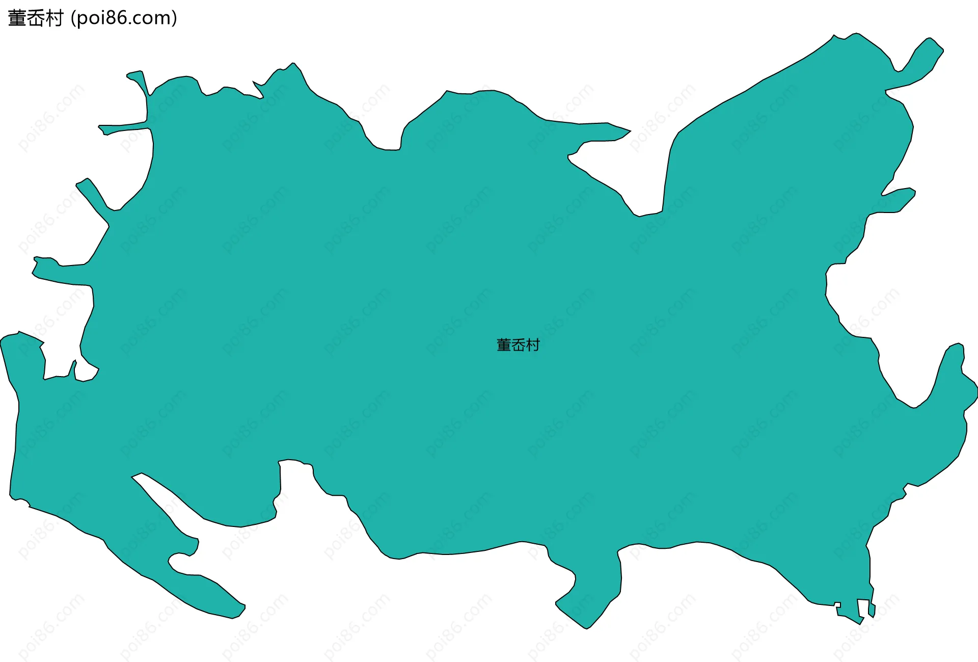 董岙村边界地图