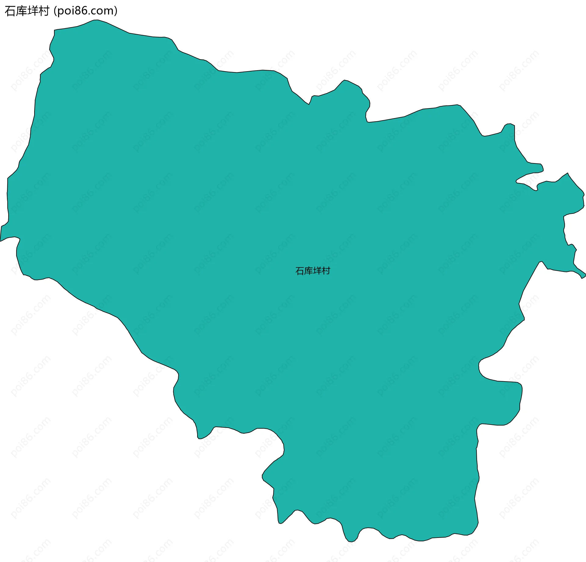 石库垟村边界地图