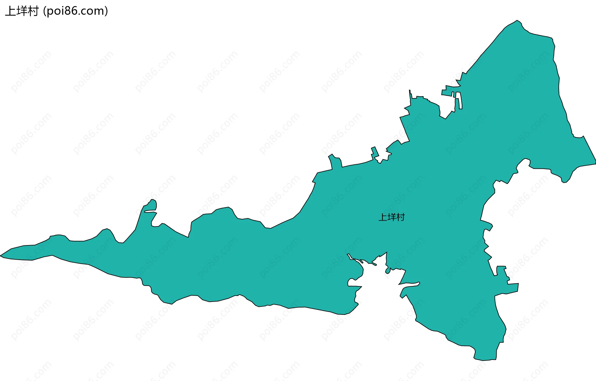 上垟村边界地图