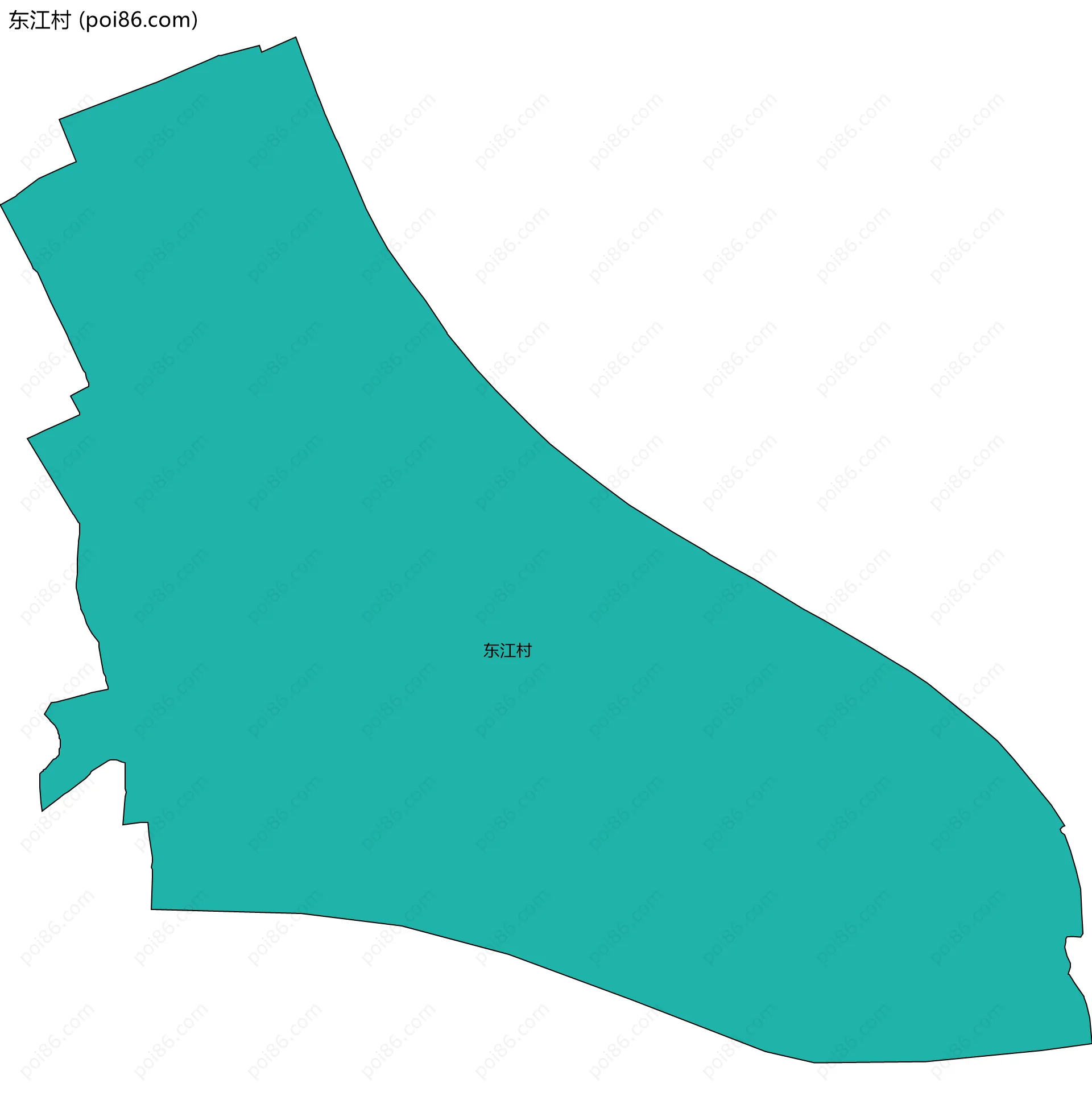 东江村边界地图