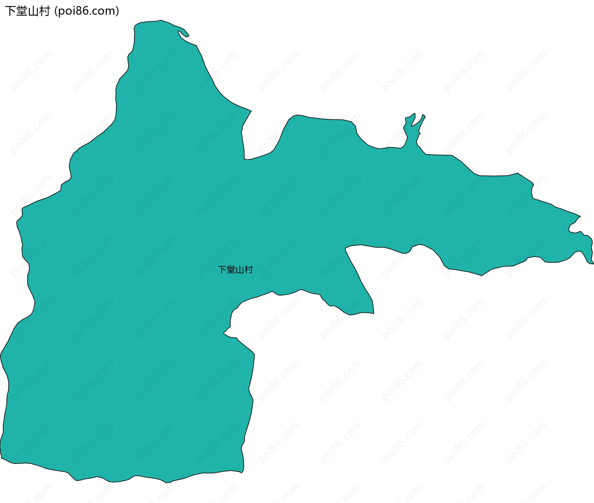 下堂山村边界地图