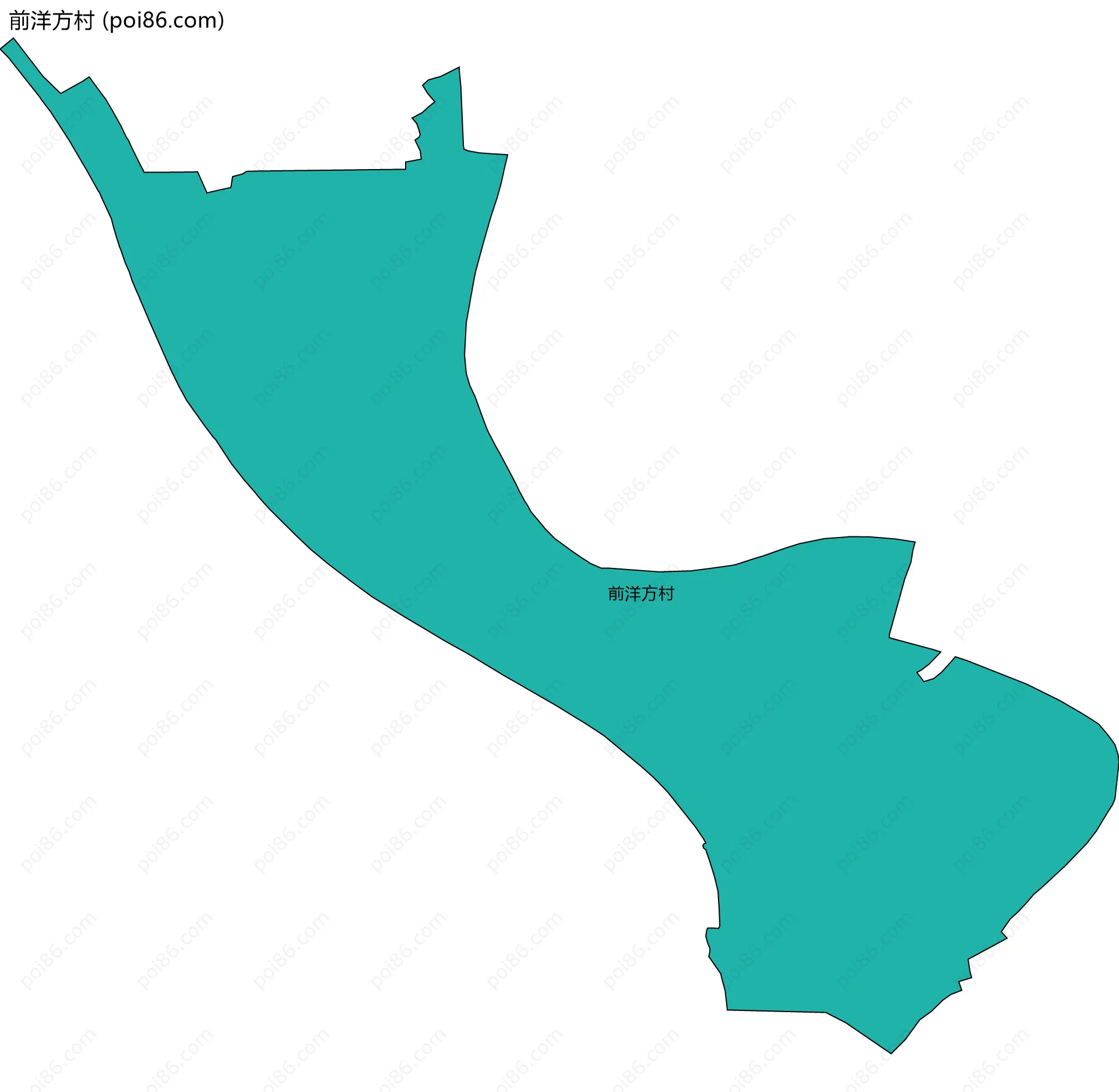 前洋方村边界地图