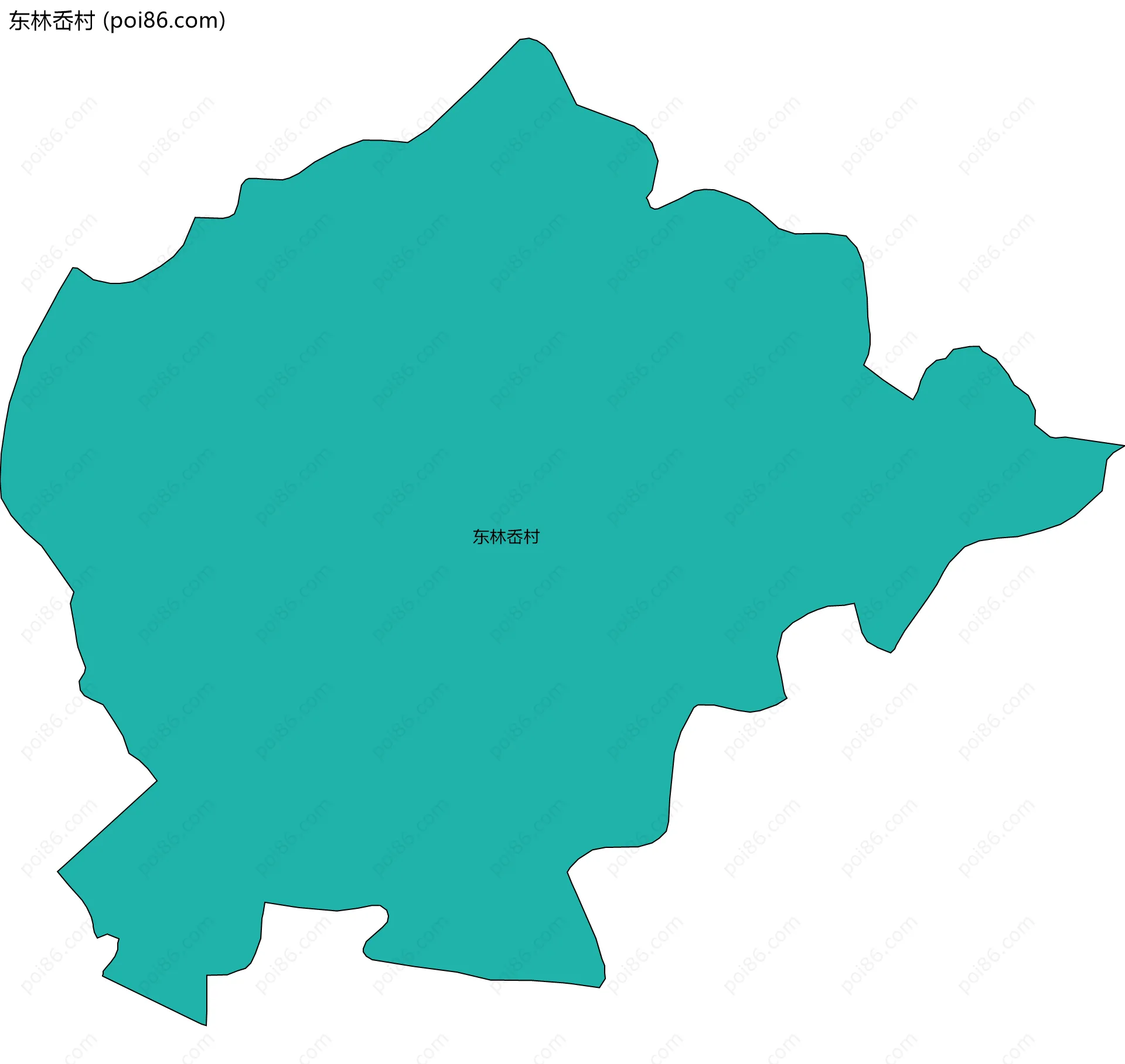 东林岙村边界地图