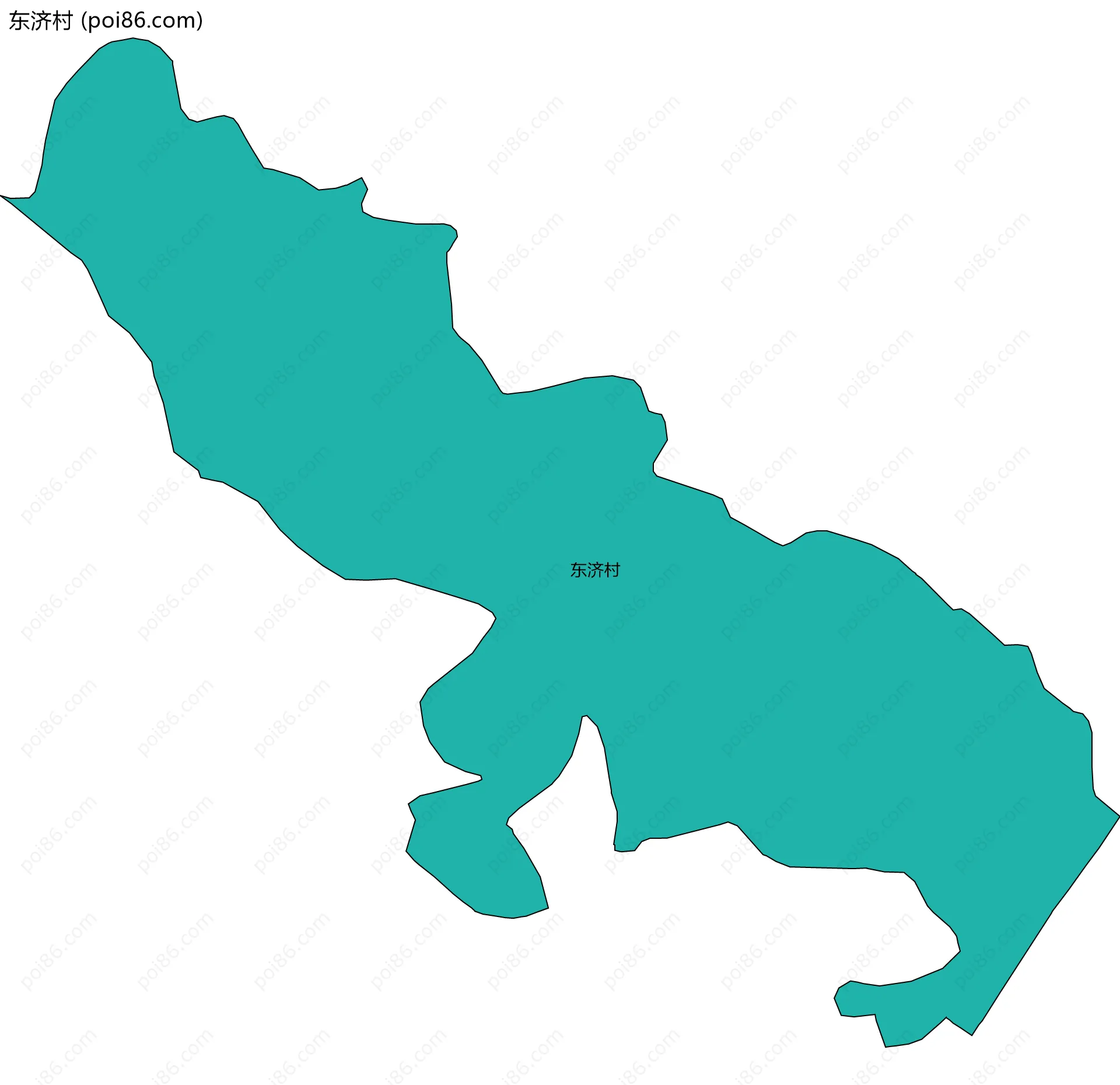 东济村边界地图