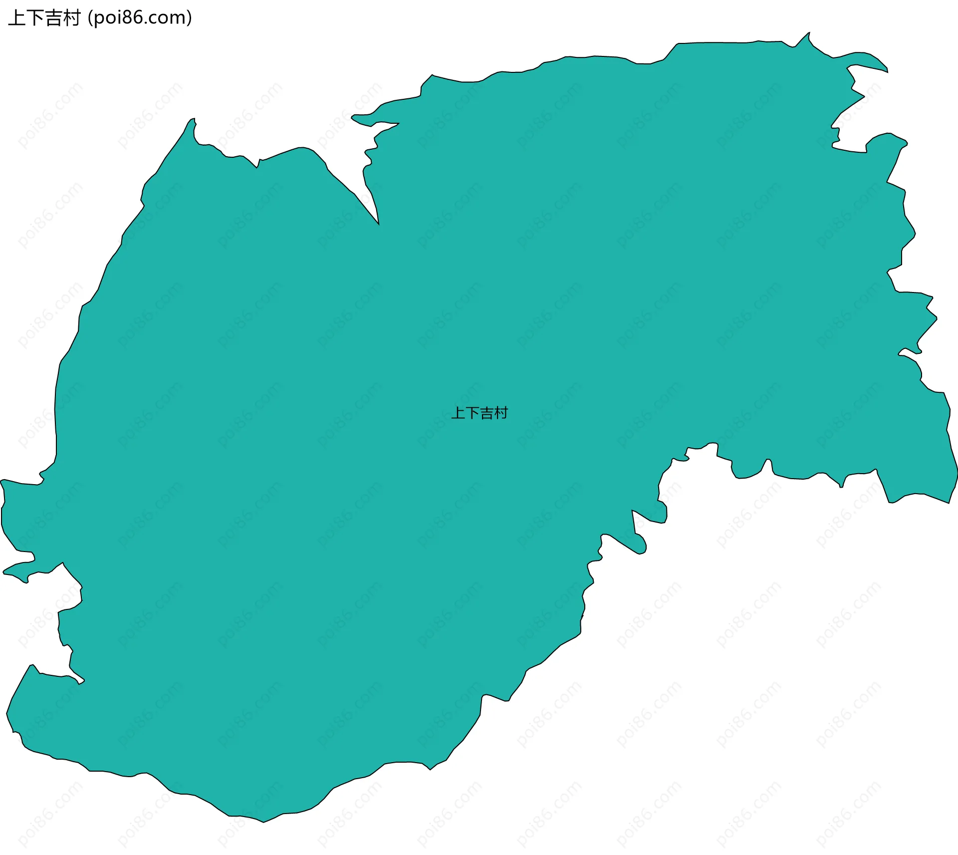 上下吉村边界地图
