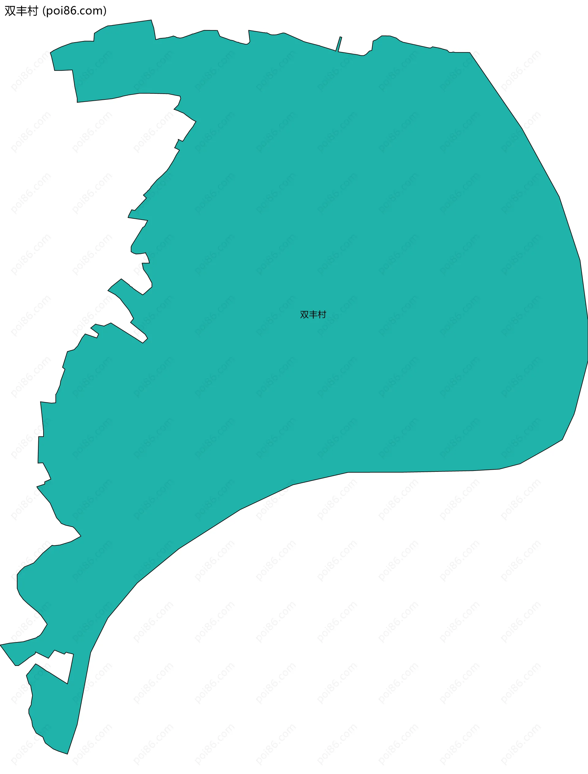 双丰村边界地图