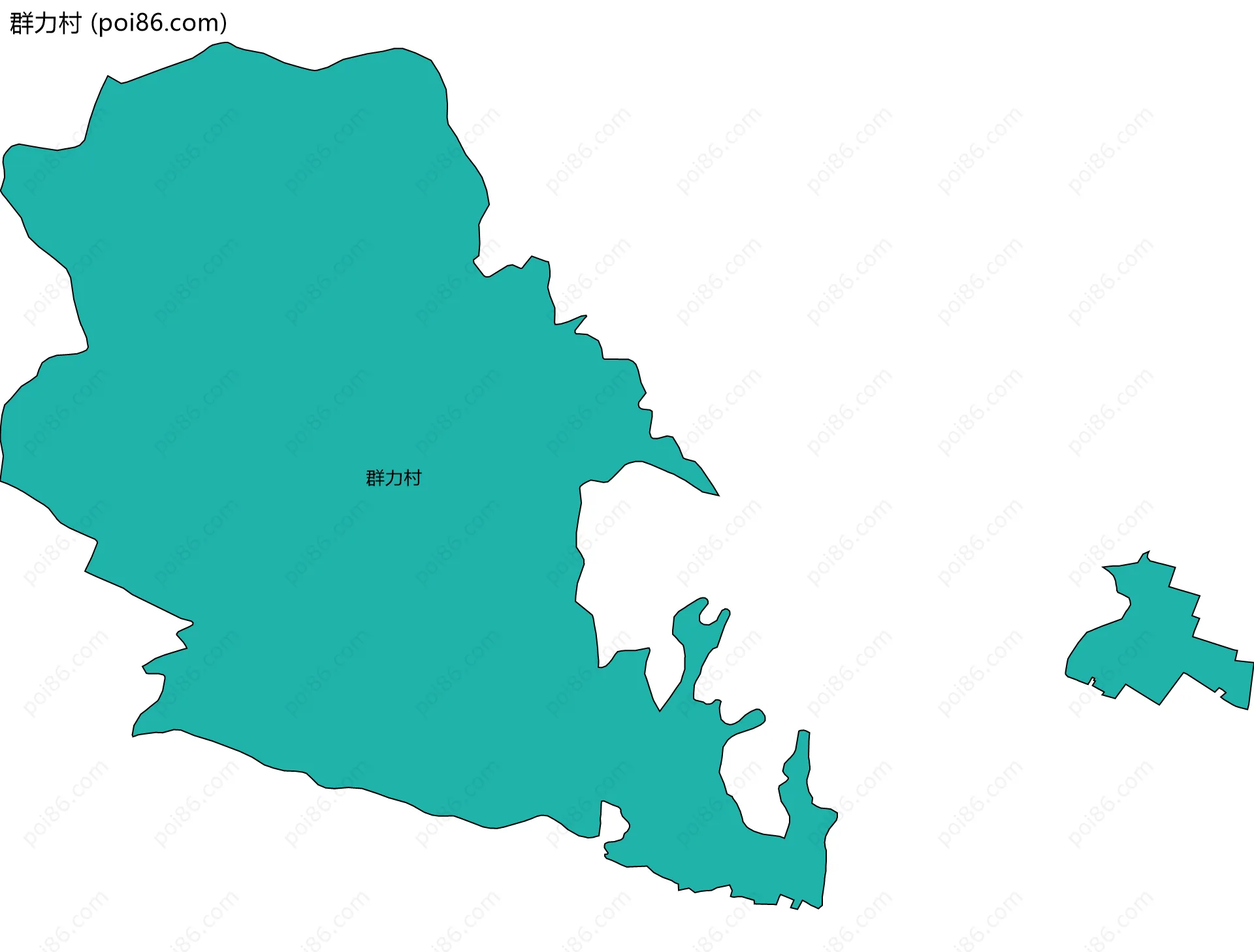 群力村边界地图