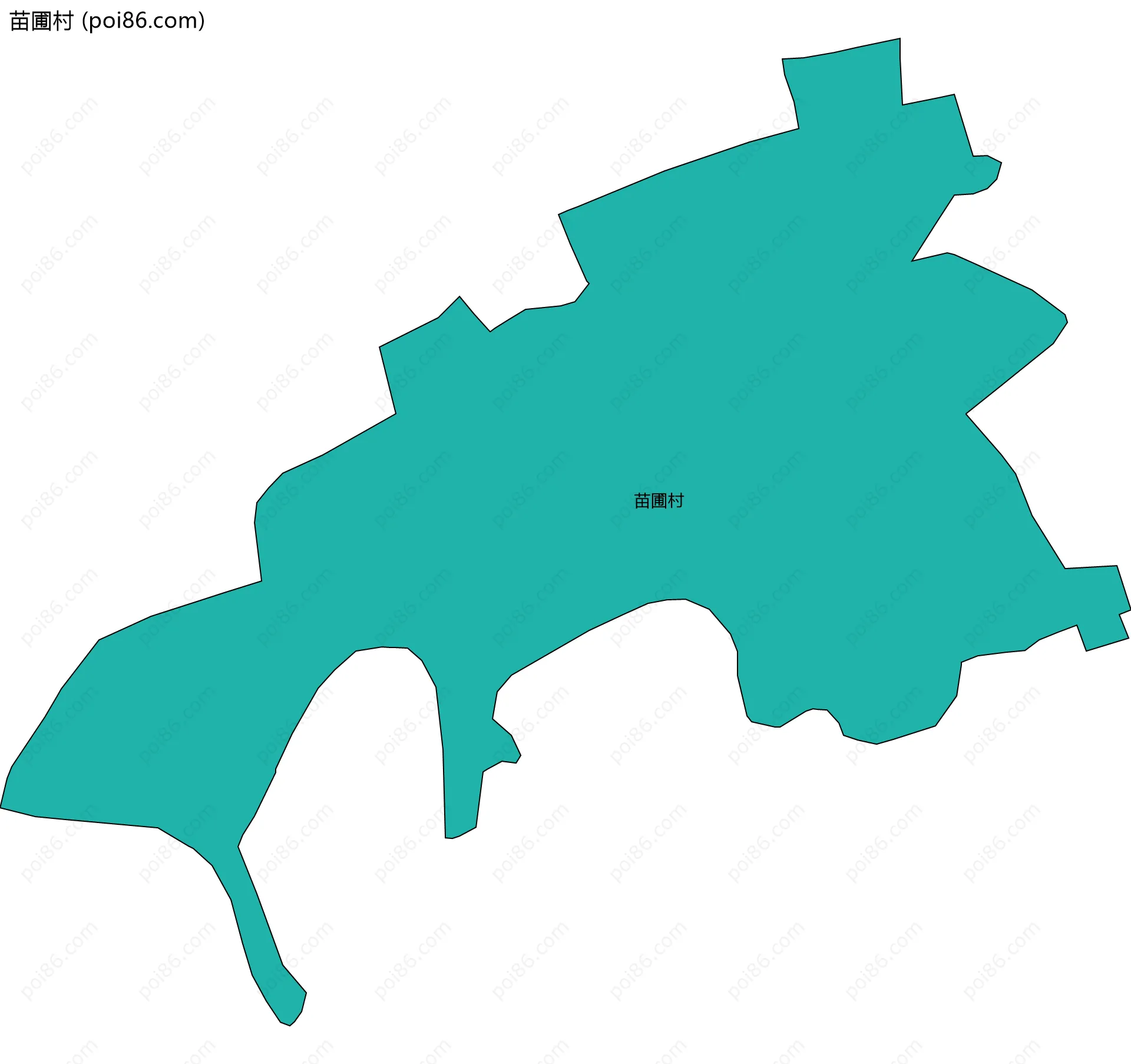 苗圃村边界地图