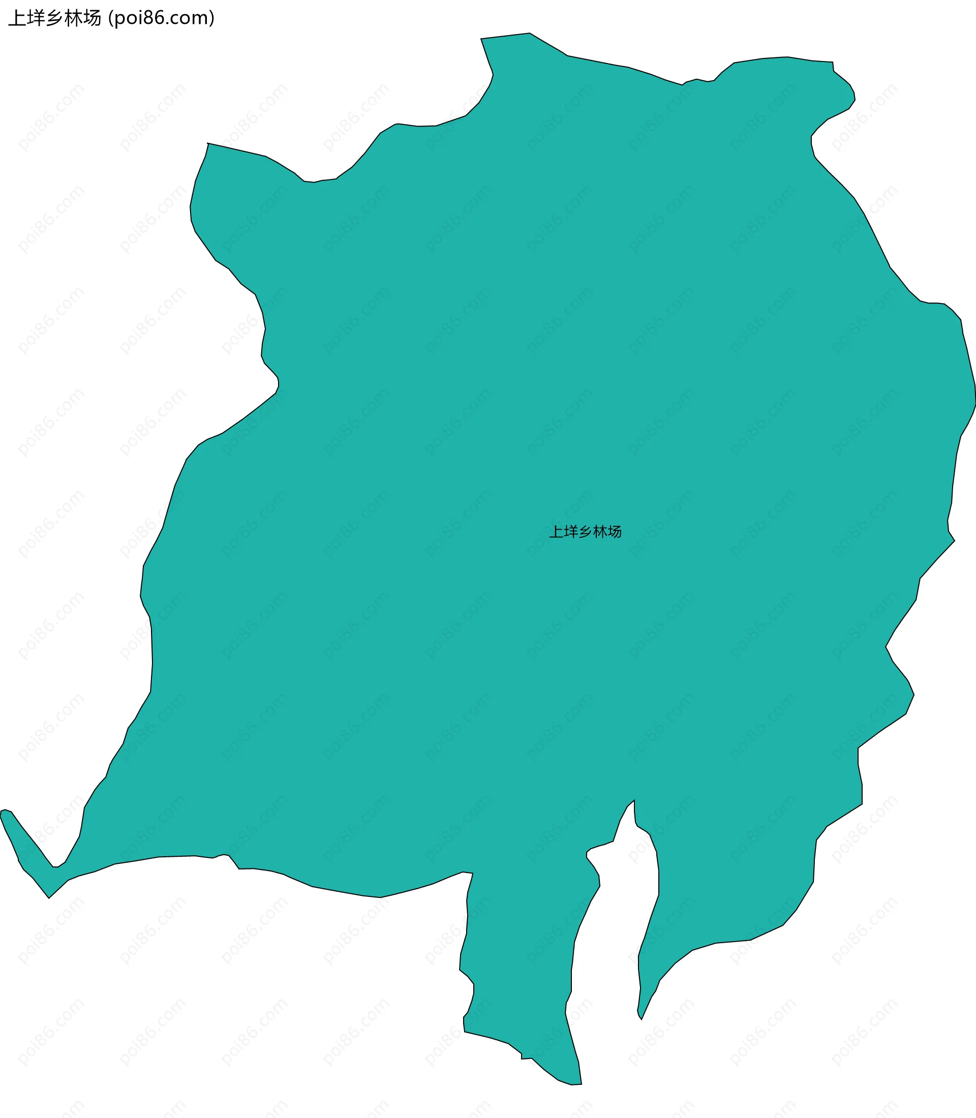 上垟乡林场边界地图