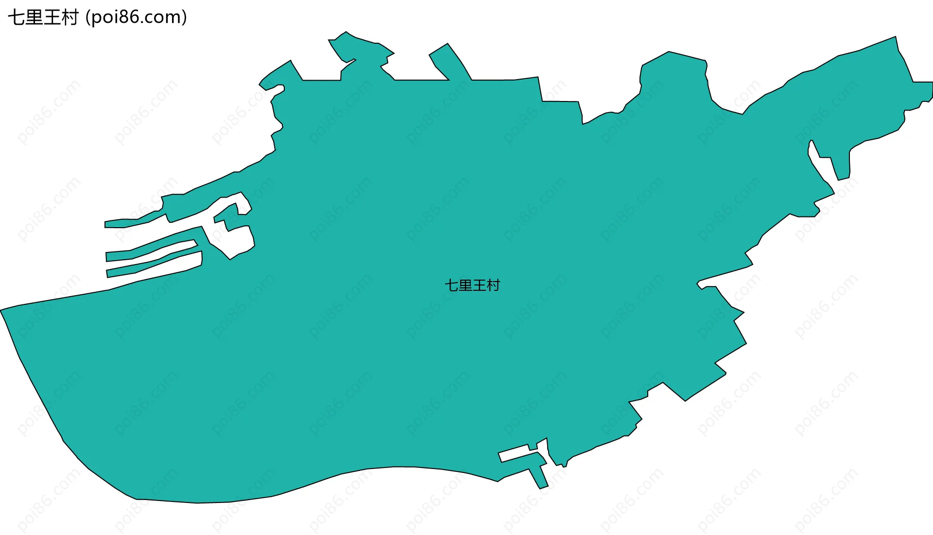 七里王村边界地图