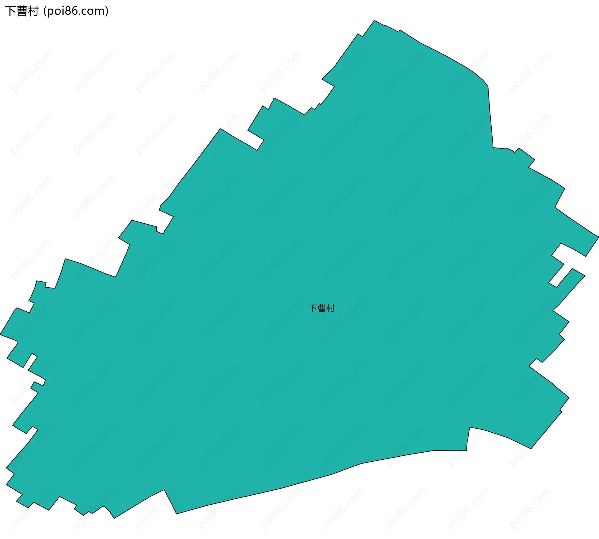 下曹村边界地图