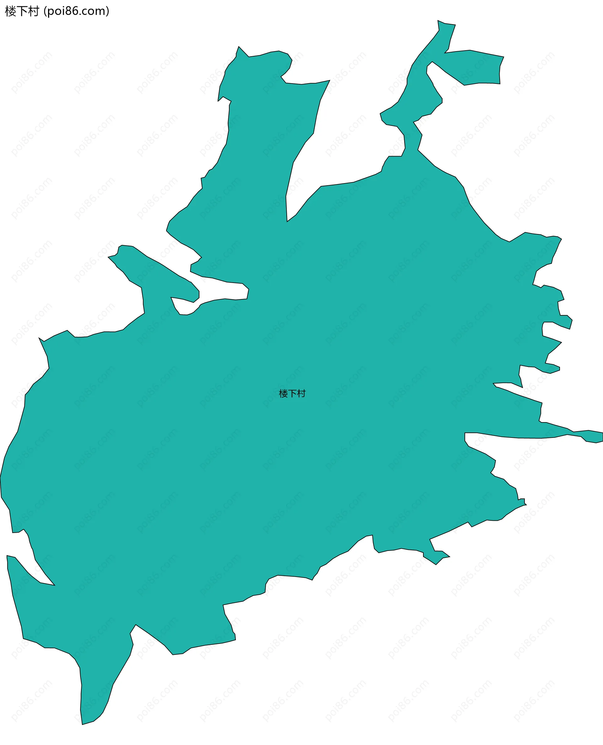 楼下村边界地图