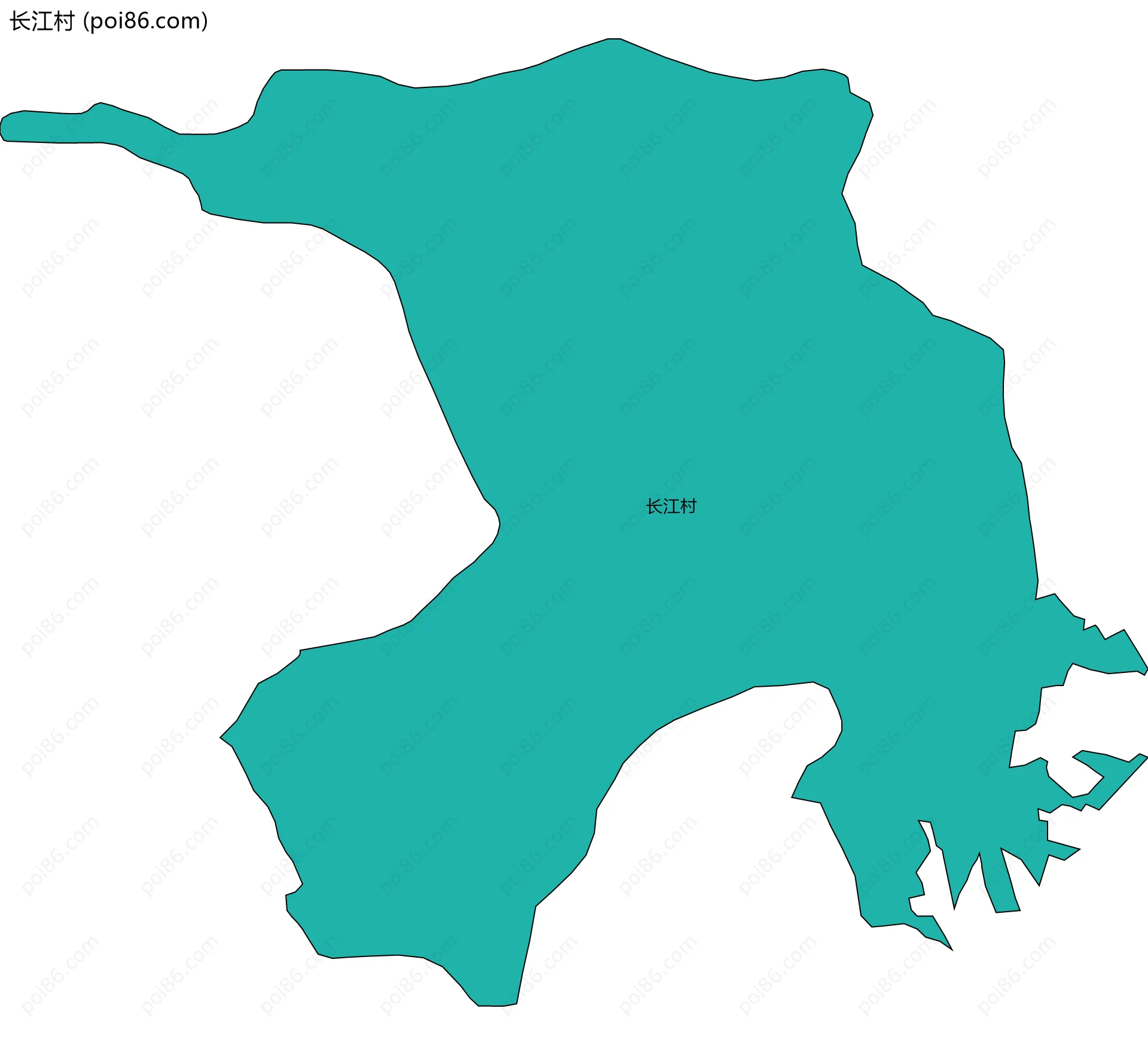 长江村边界地图