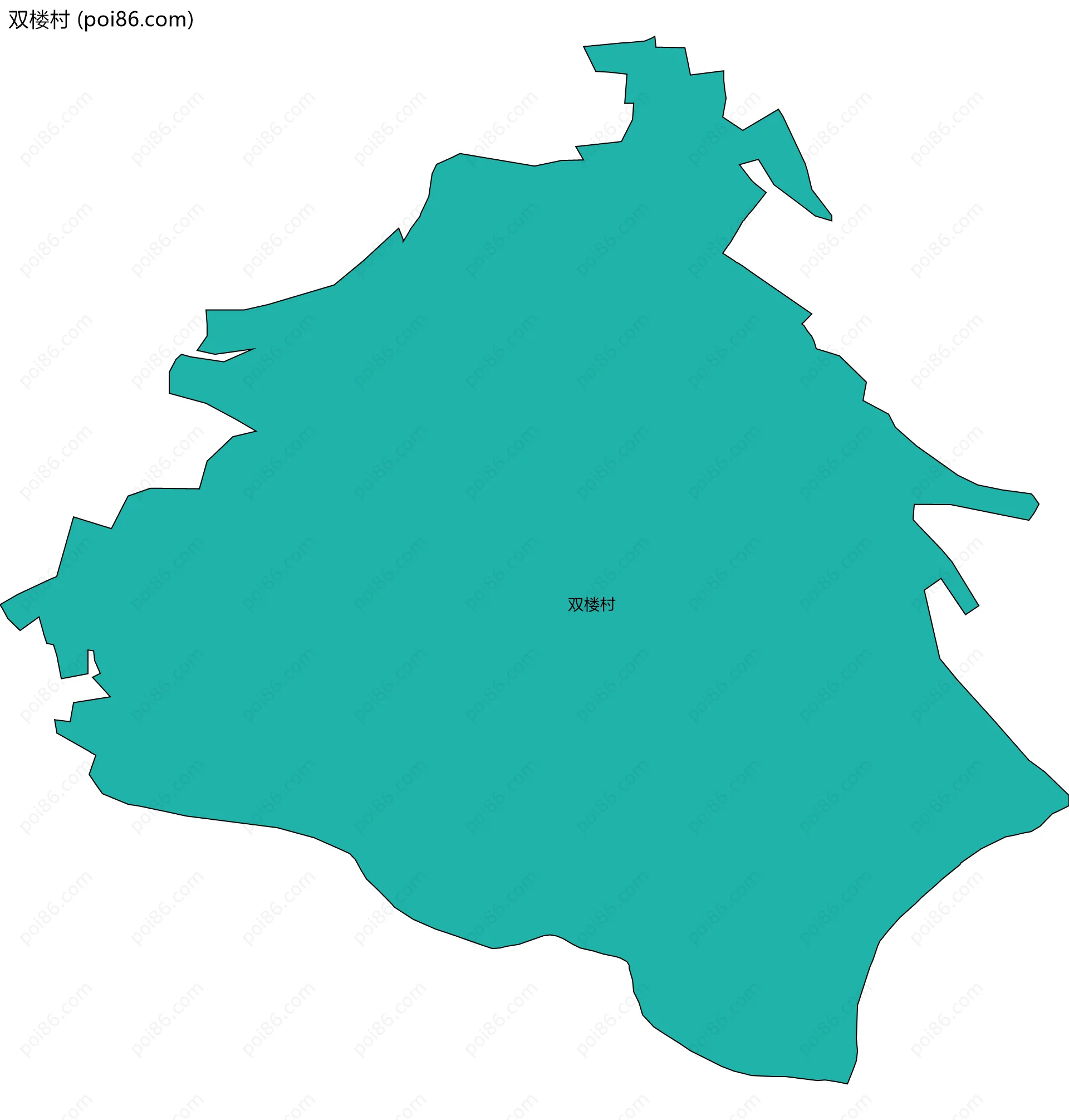 双楼村边界地图