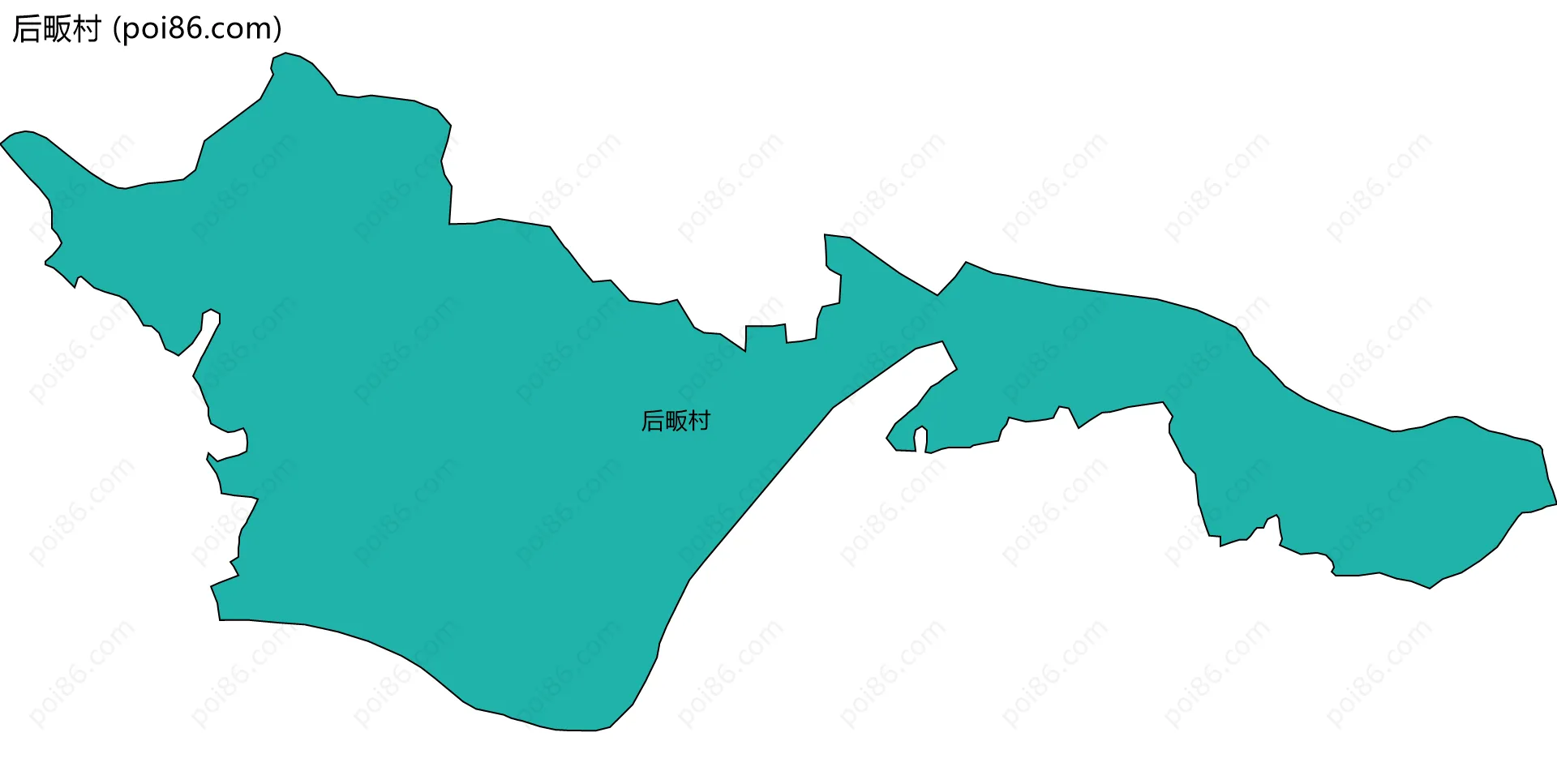 后畈村边界地图