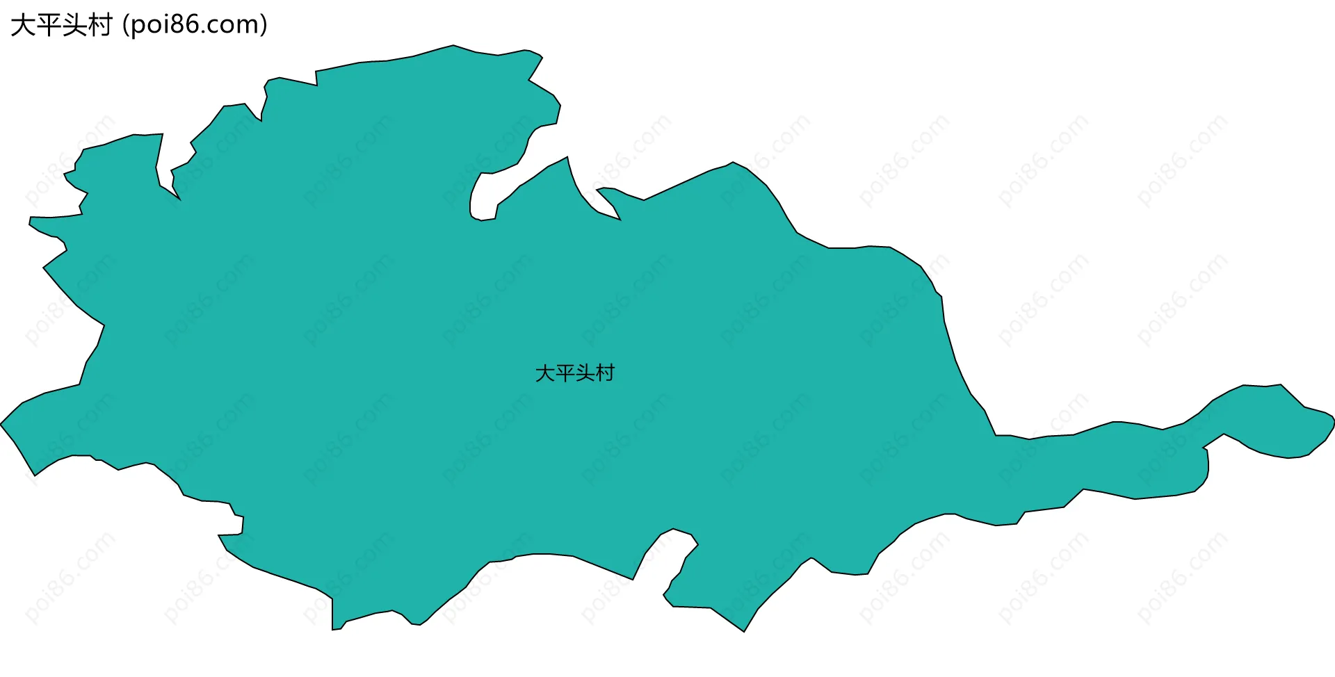 大平头村边界地图