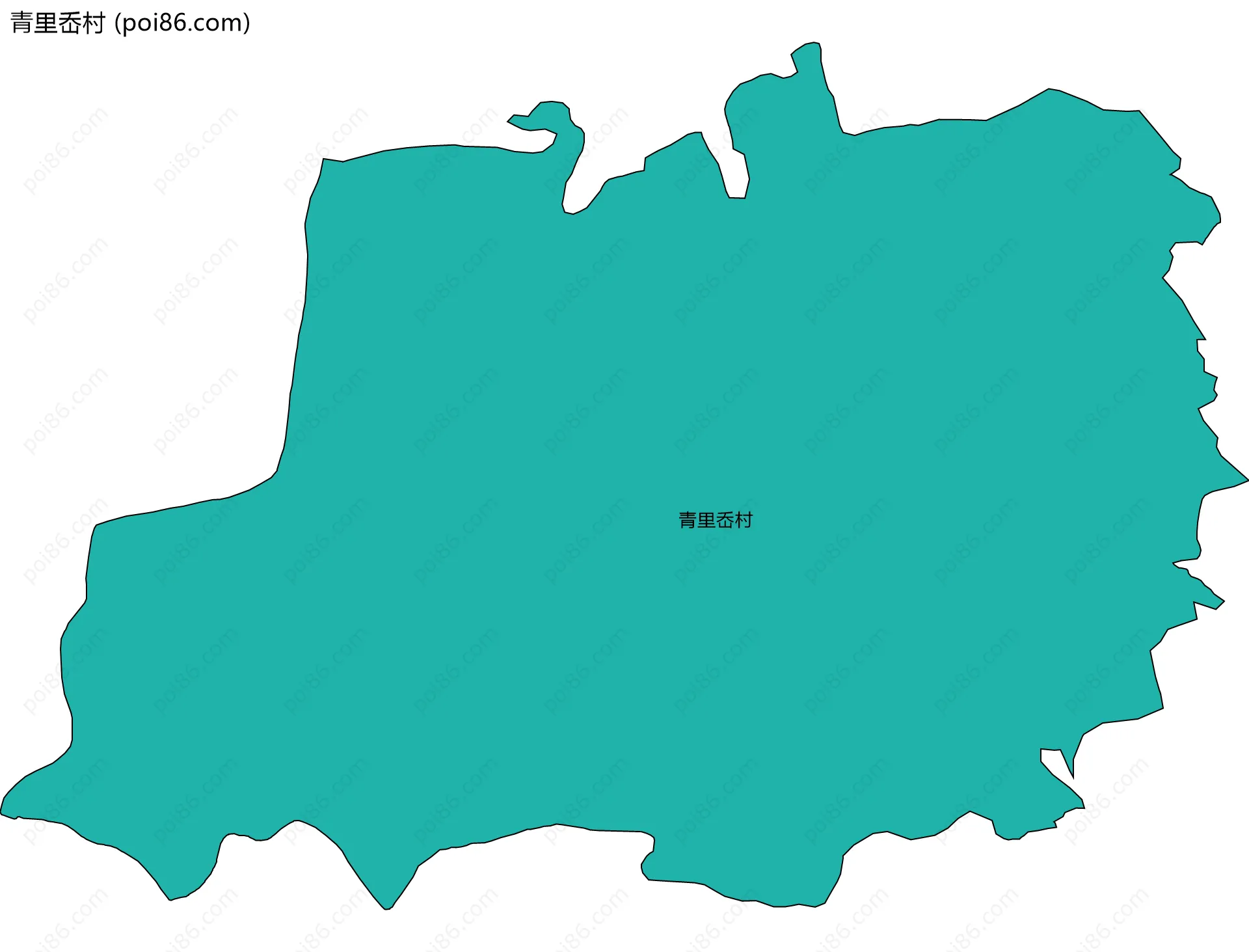 青里岙村边界地图