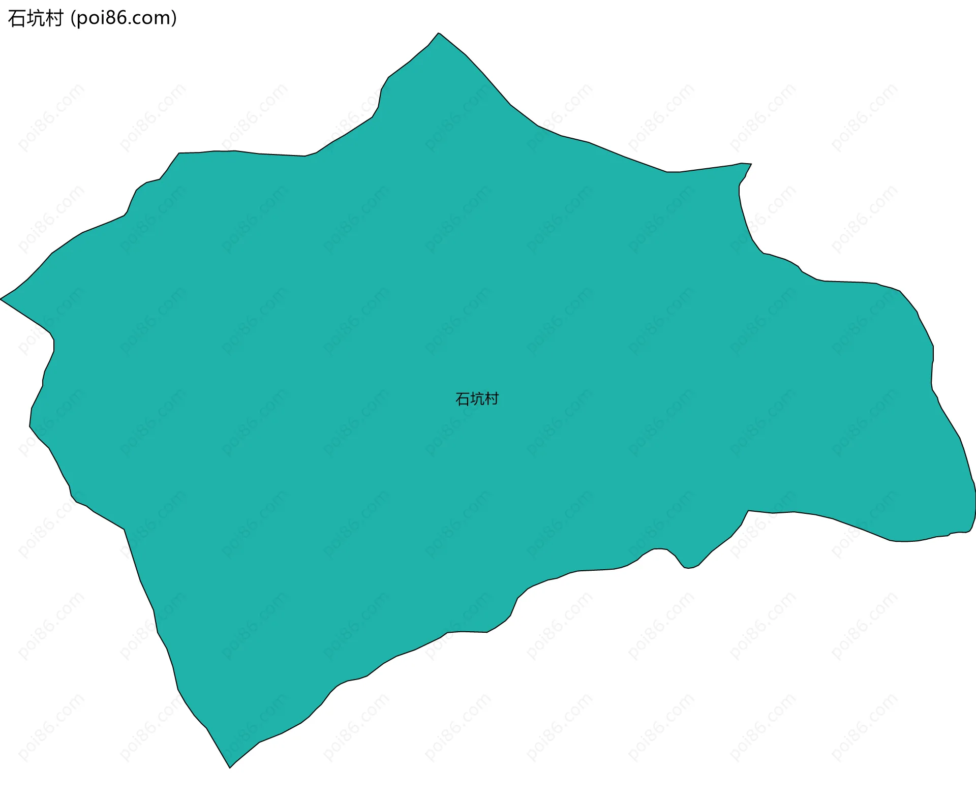 石坑村边界地图