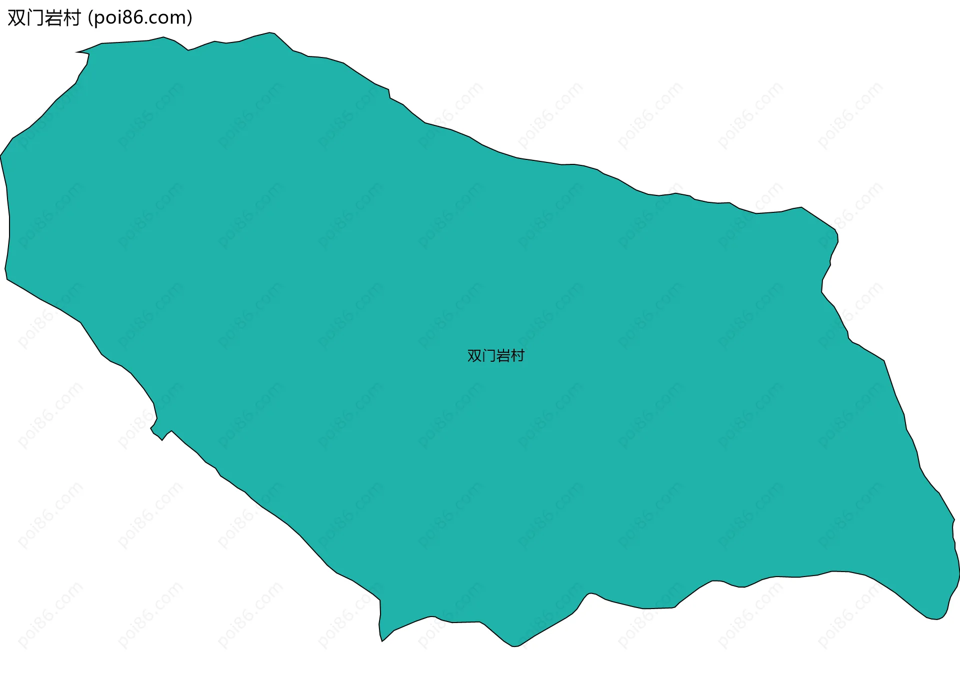 双门岩村边界地图
