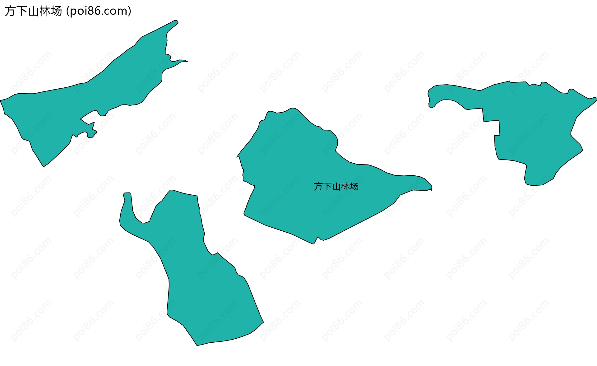 方下山林场边界地图