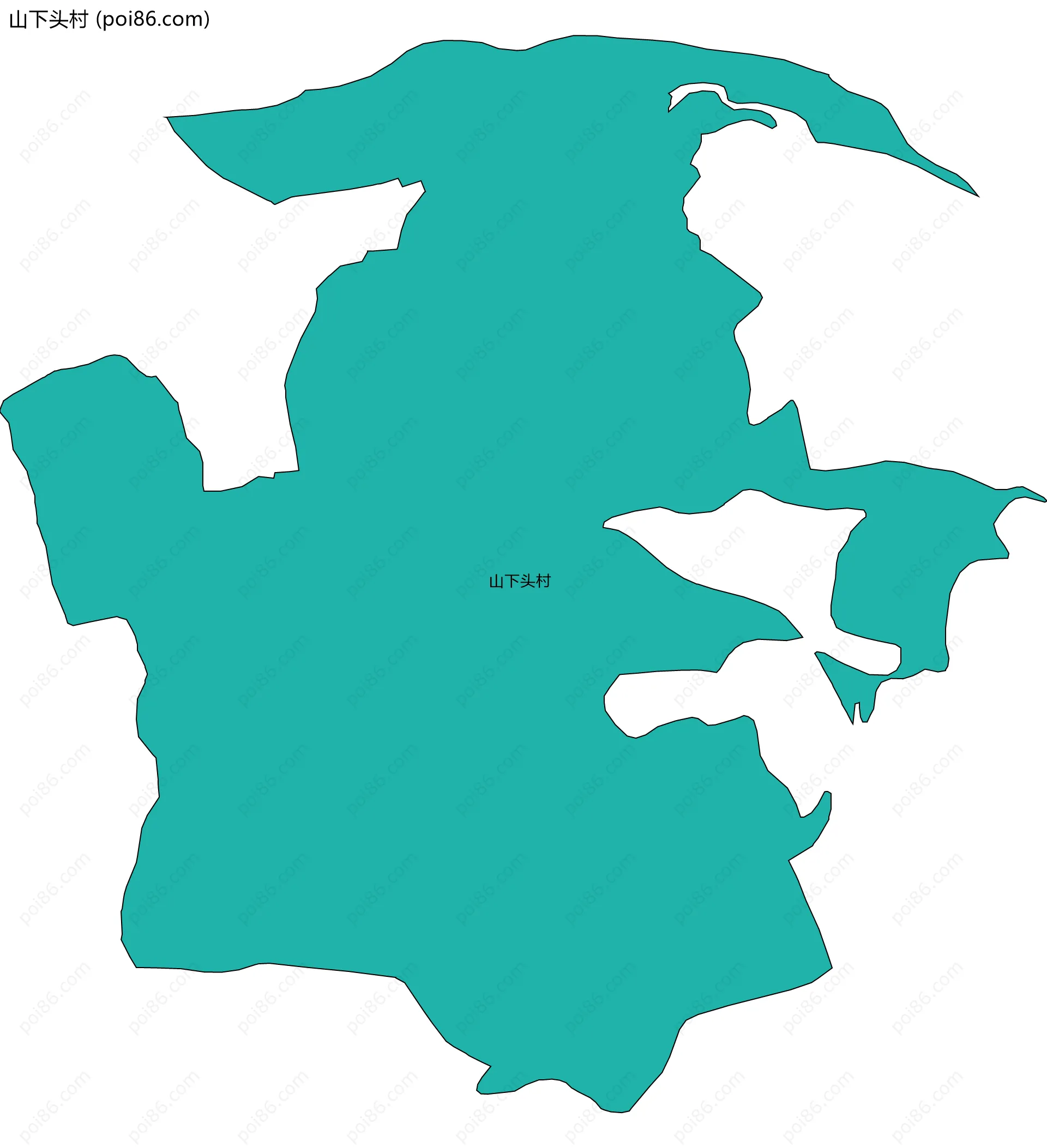 山下头村边界地图