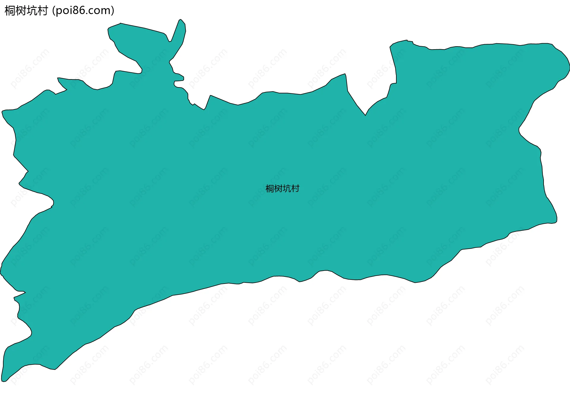 桐树坑村边界地图