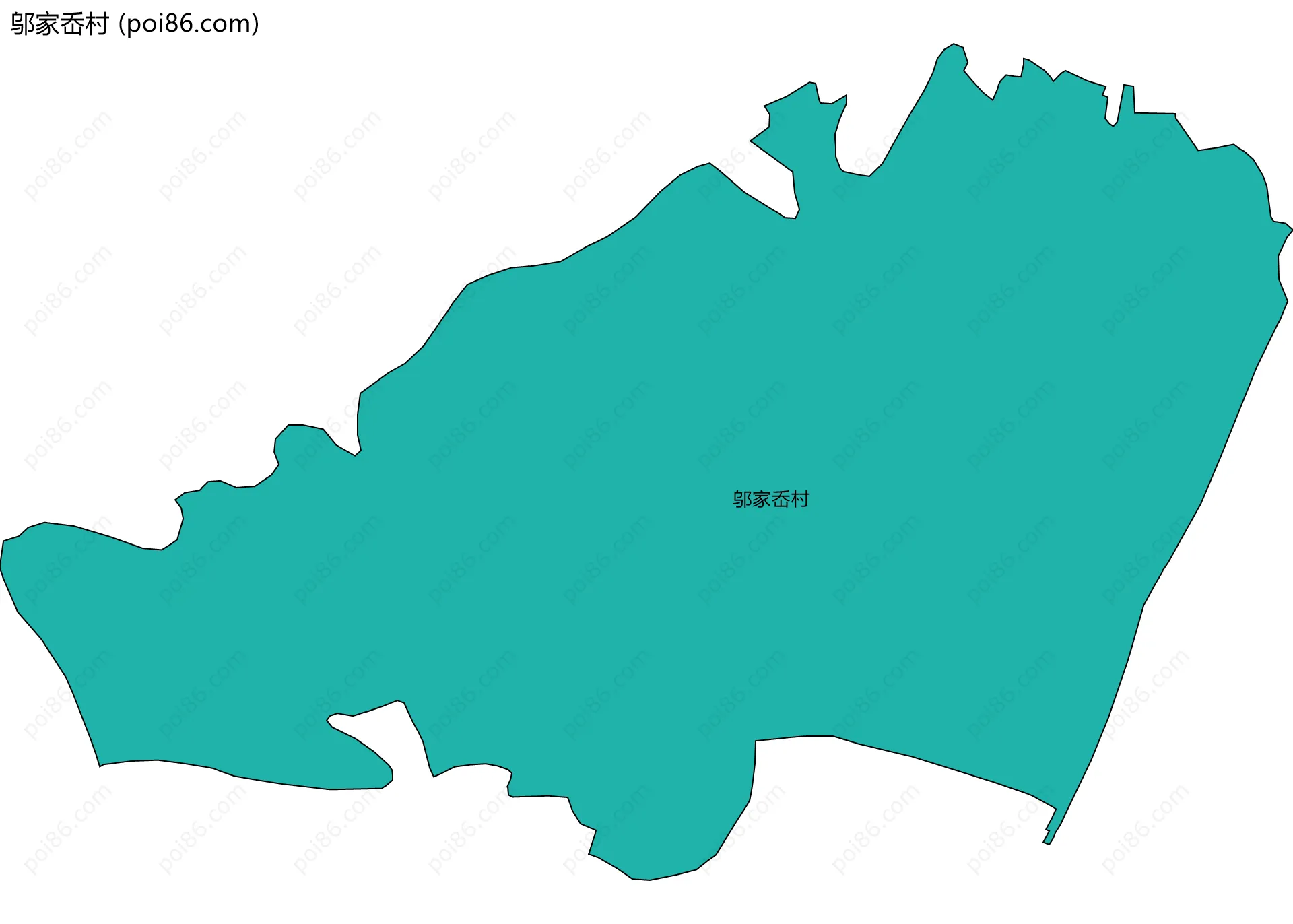 邬家岙村边界地图