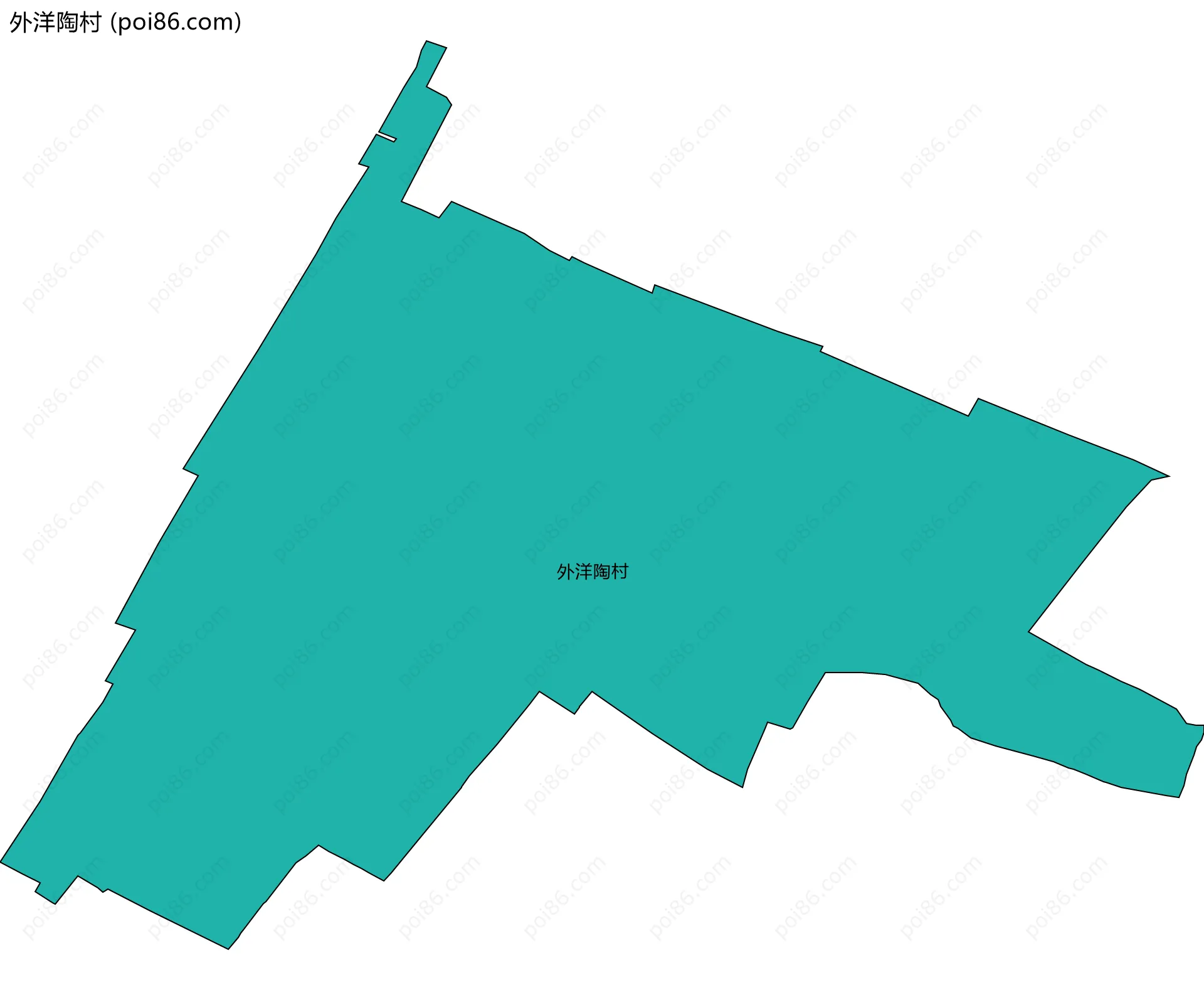 外洋陶村边界地图