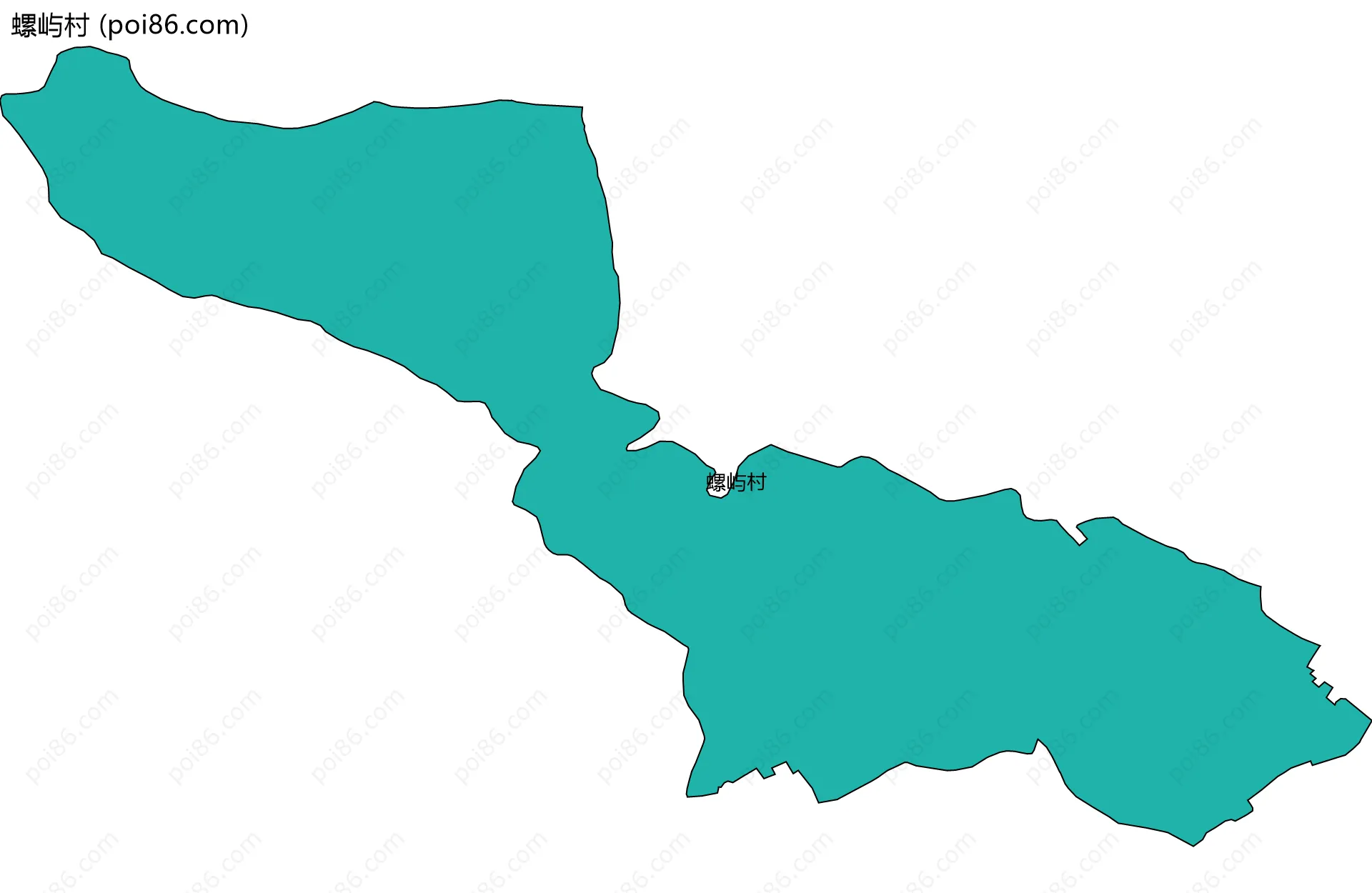 螺屿村边界地图