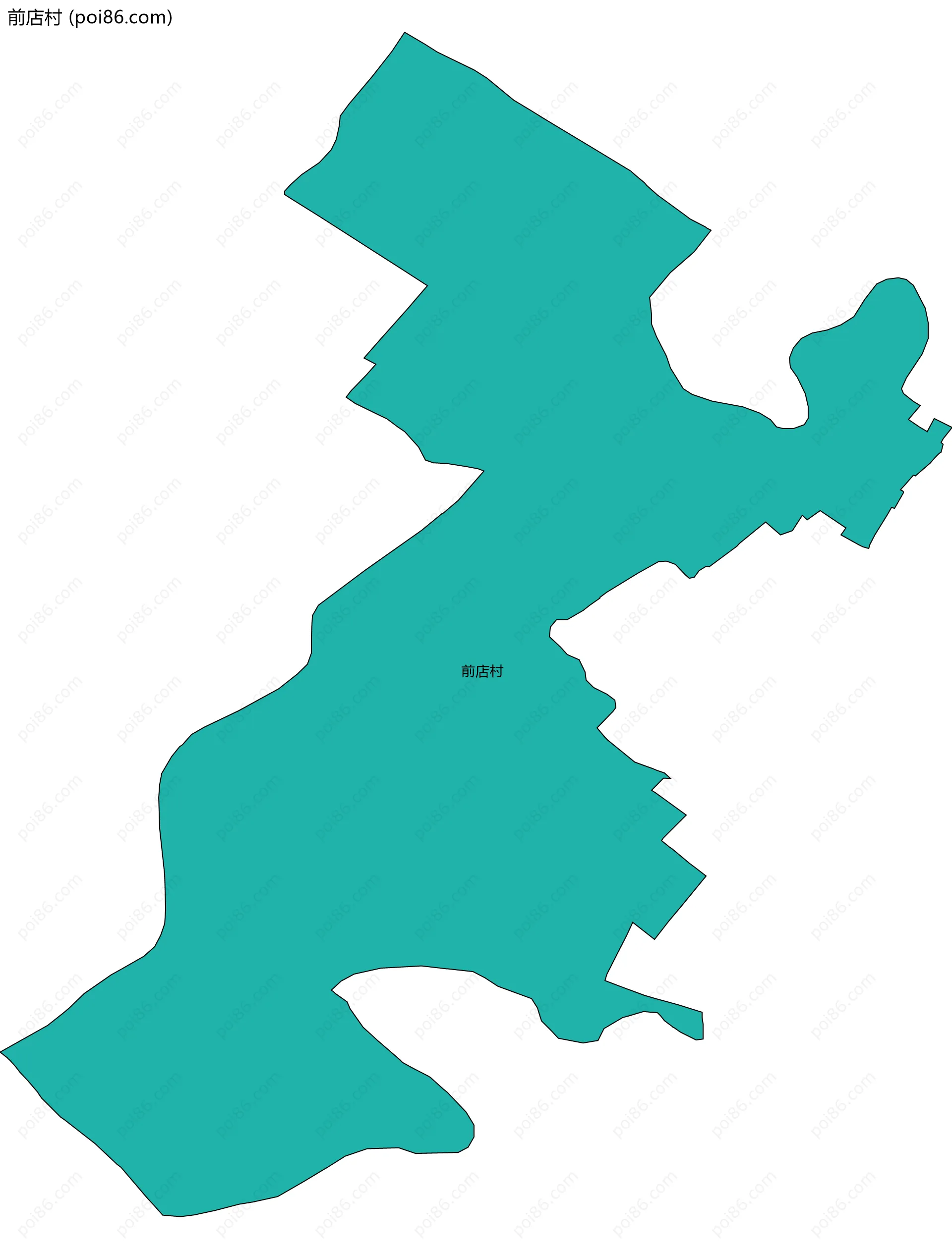 前店村边界地图