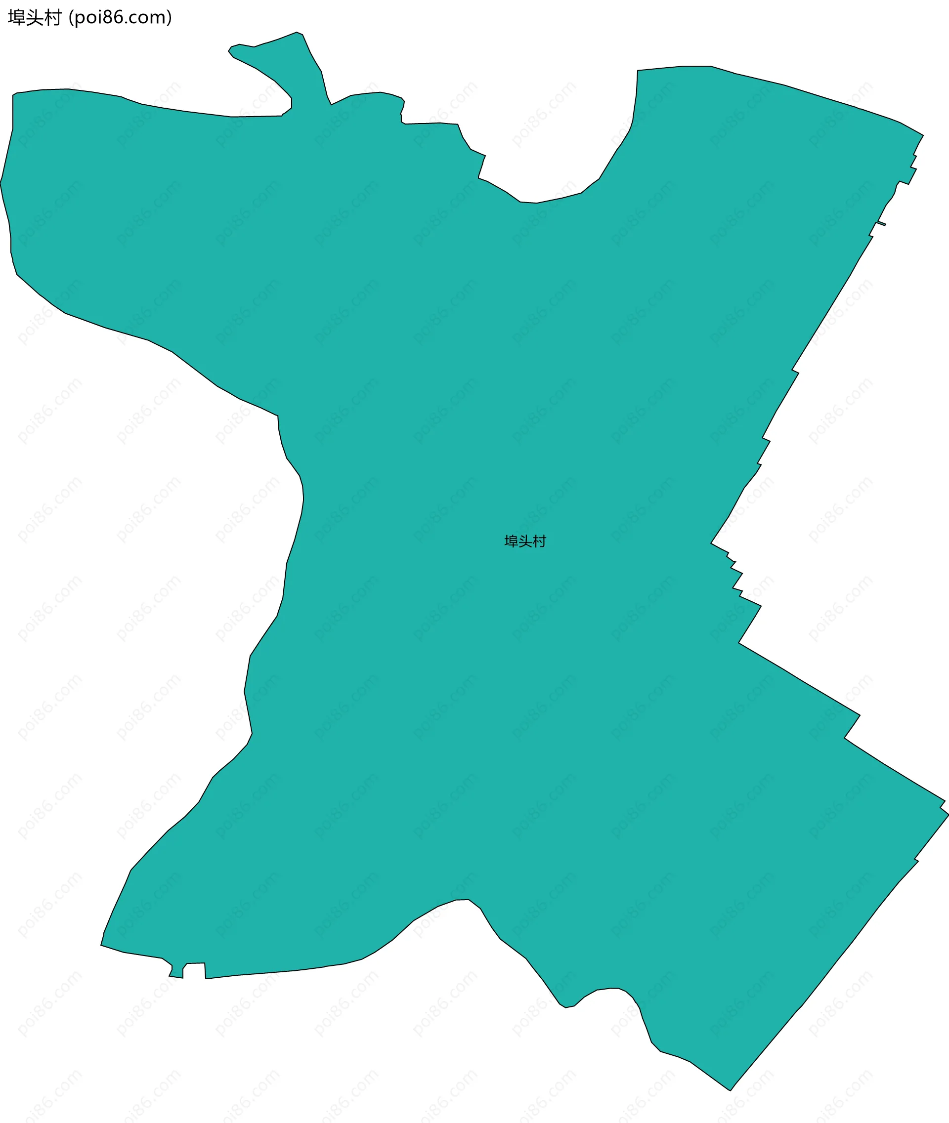 埠头村边界地图