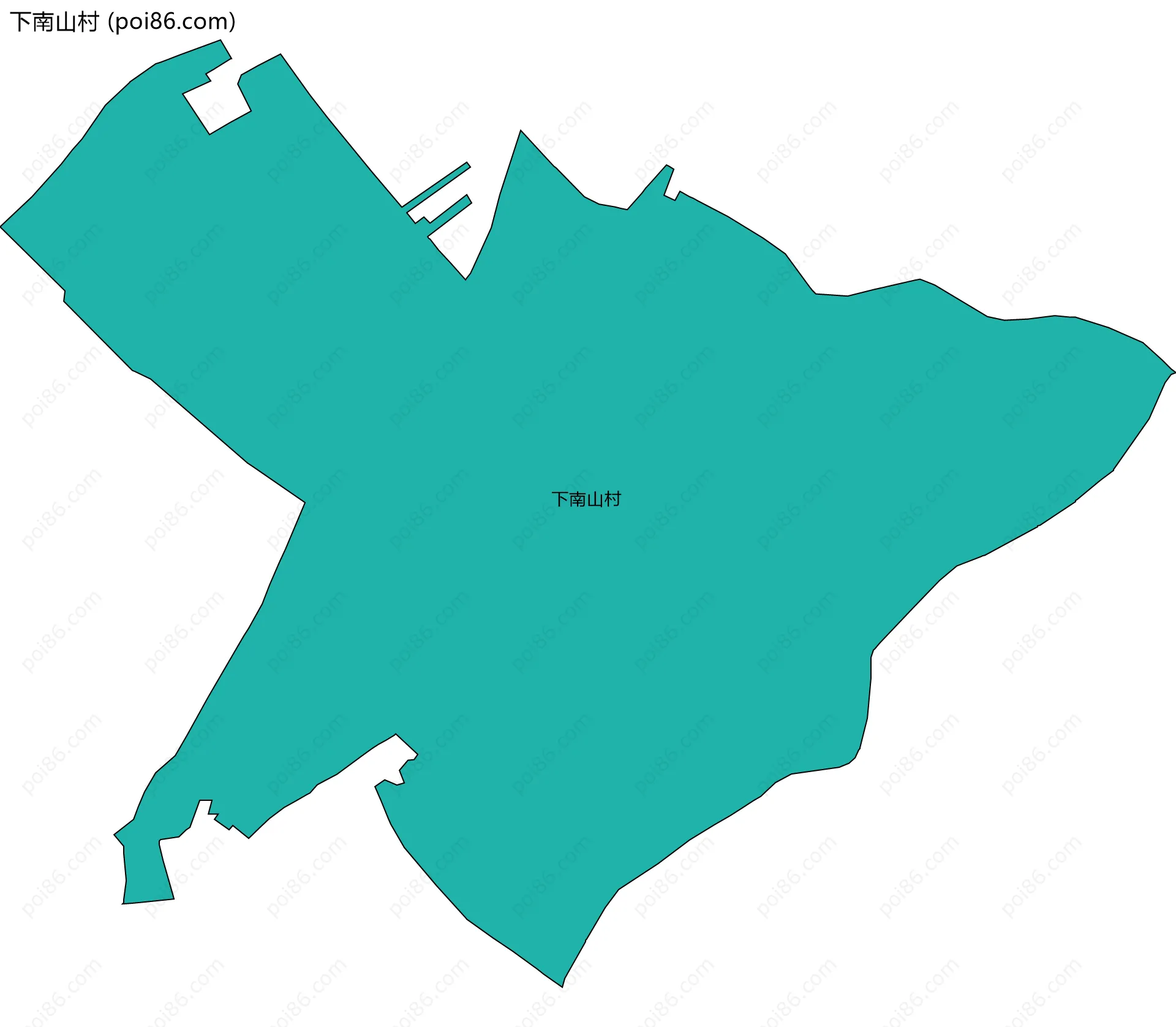 下南山村边界地图