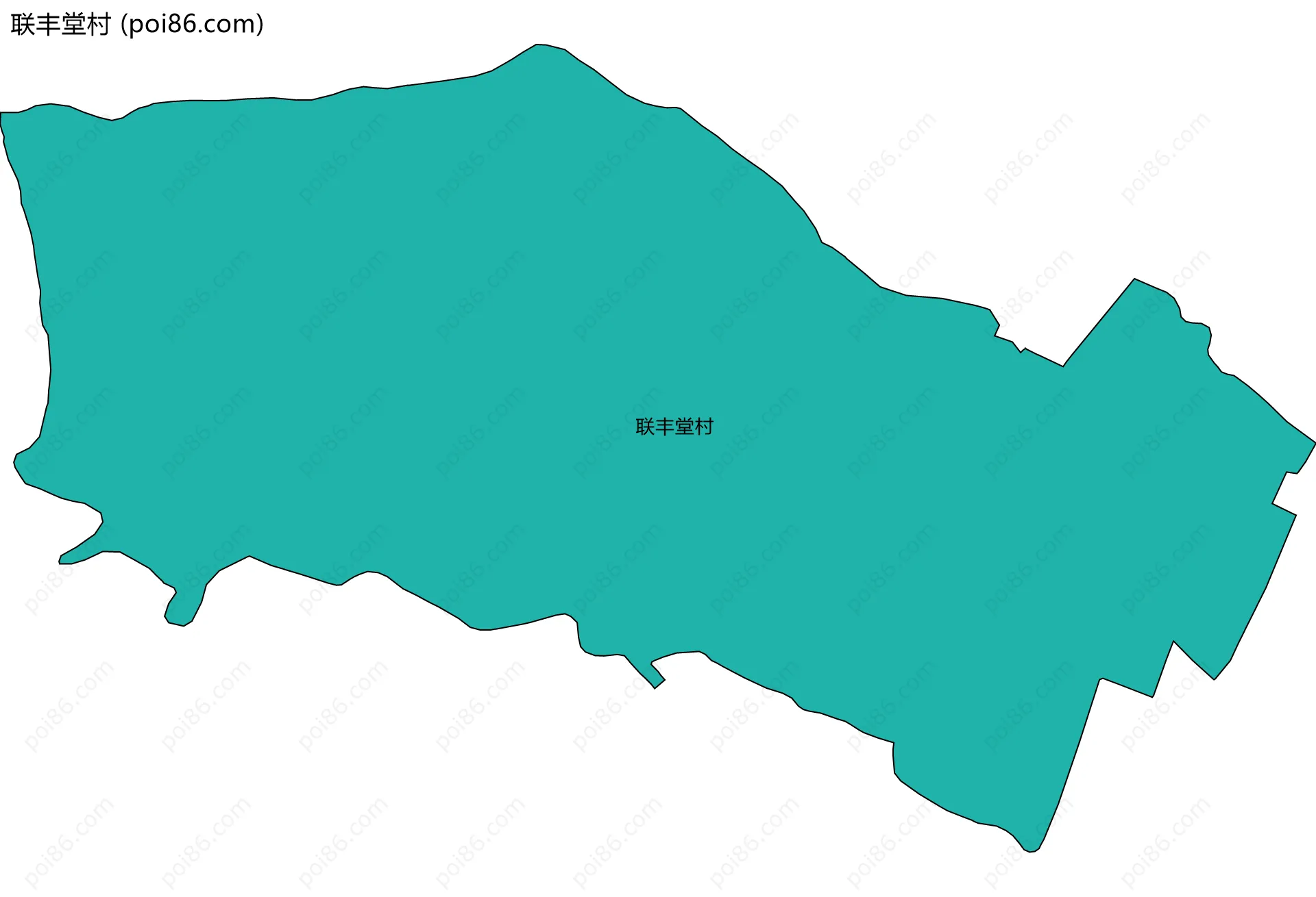 联丰堂村边界地图