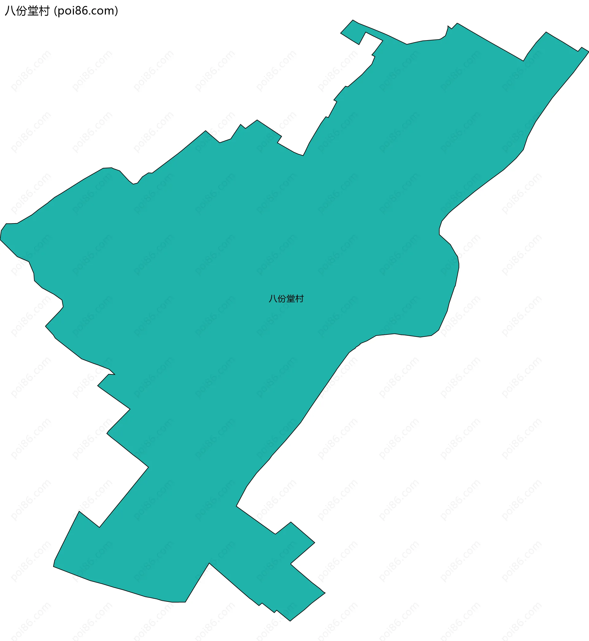 八份堂村边界地图