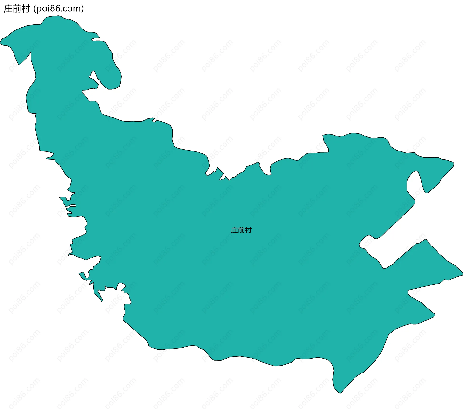 庄前村边界地图
