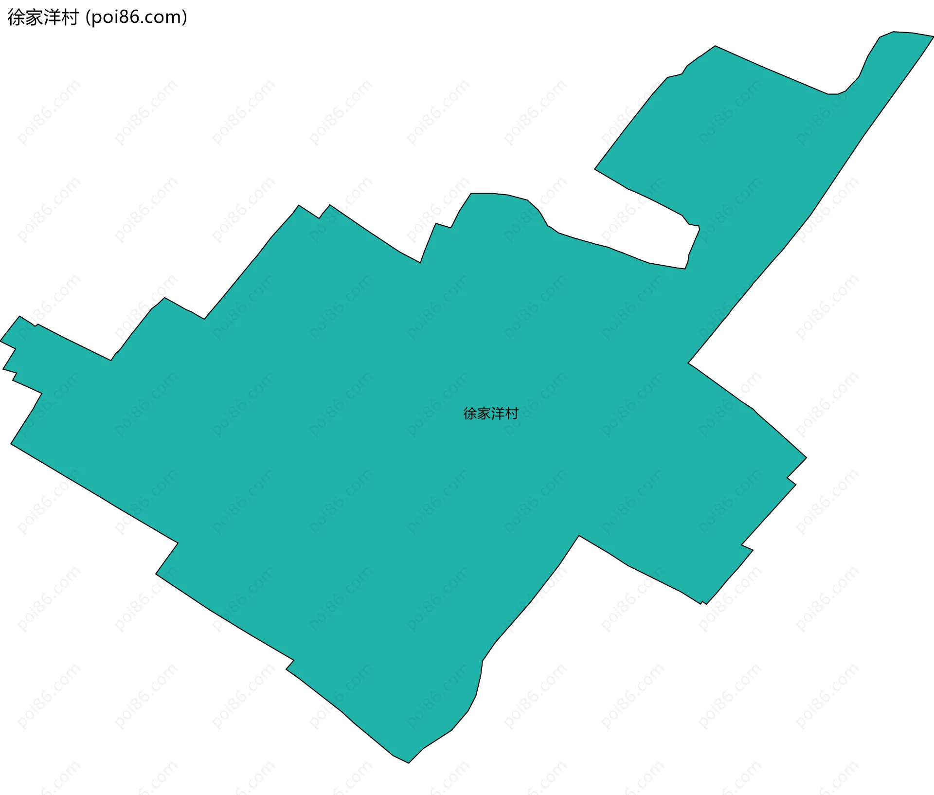 徐家洋村边界地图