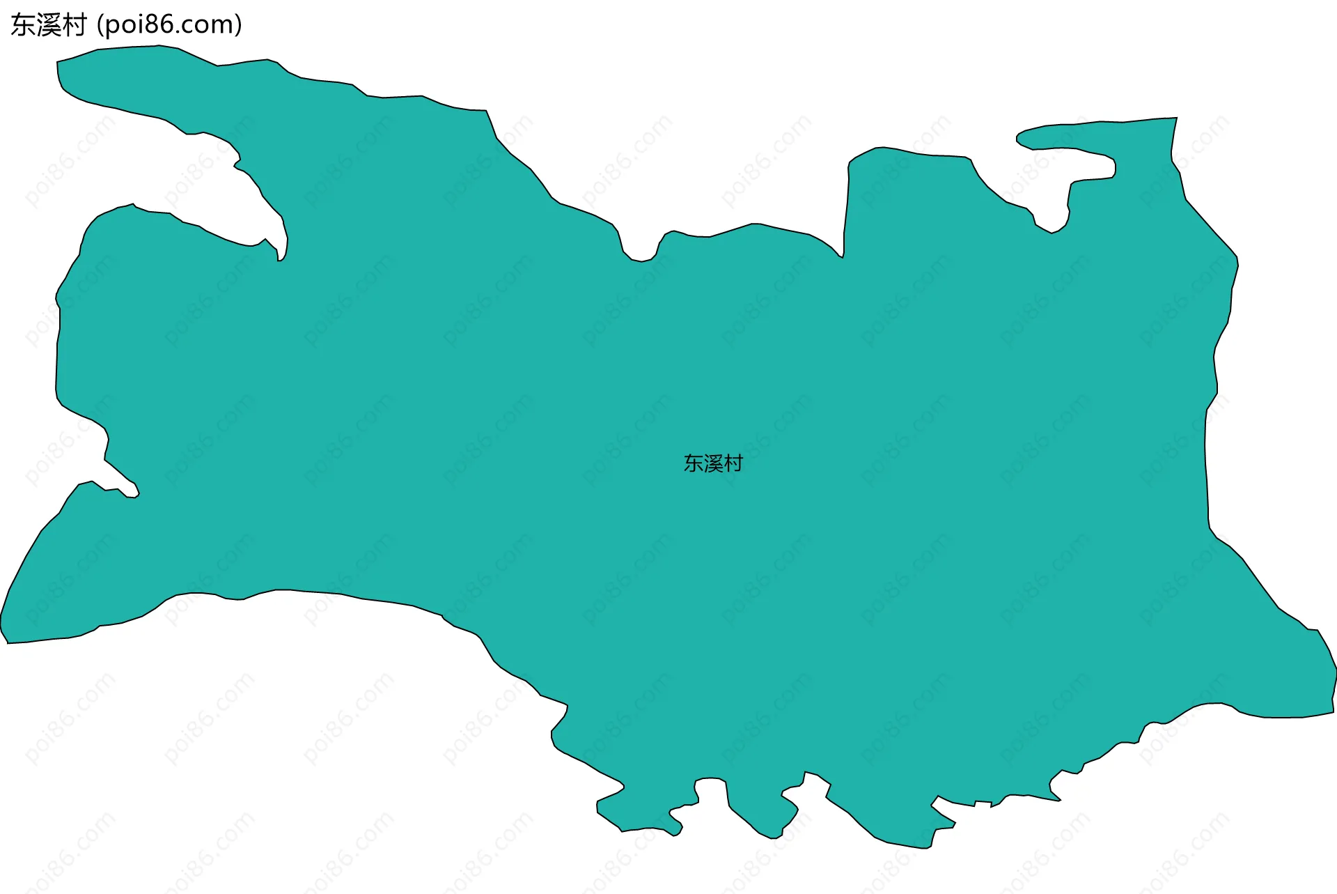 东溪村边界地图