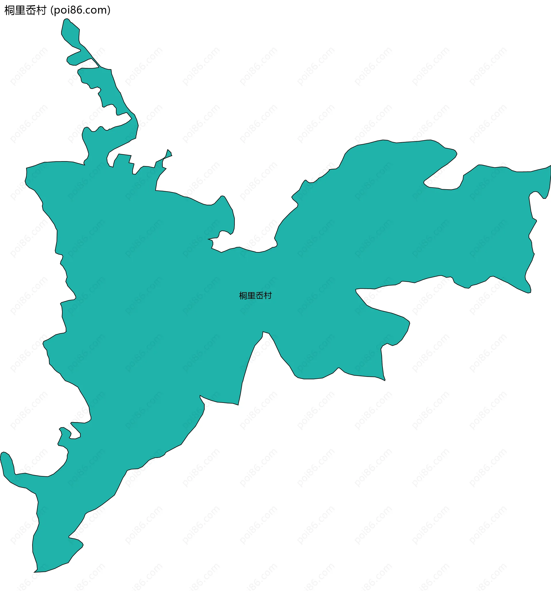 桐里岙村边界地图