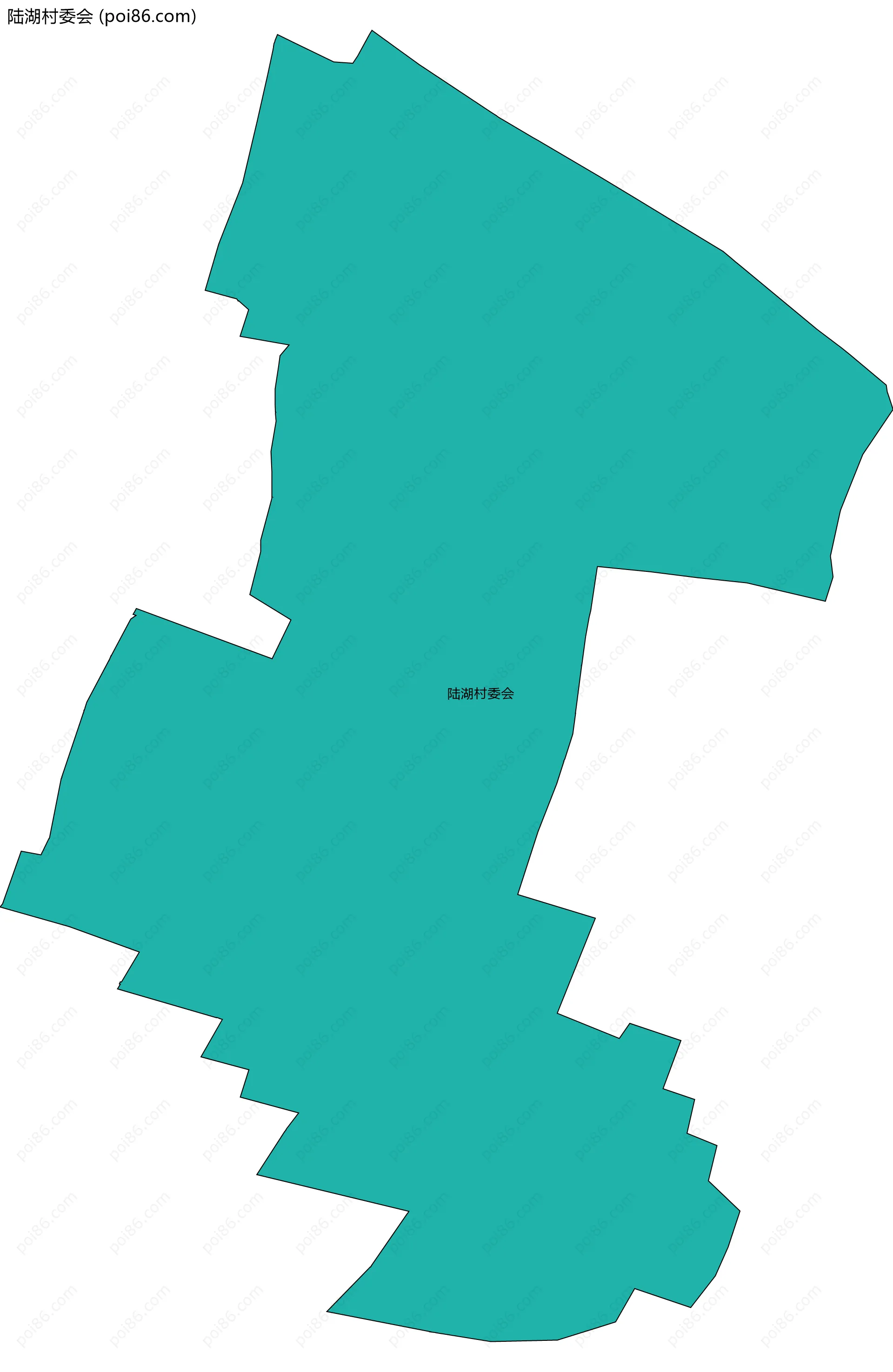 陆湖村委会边界地图
