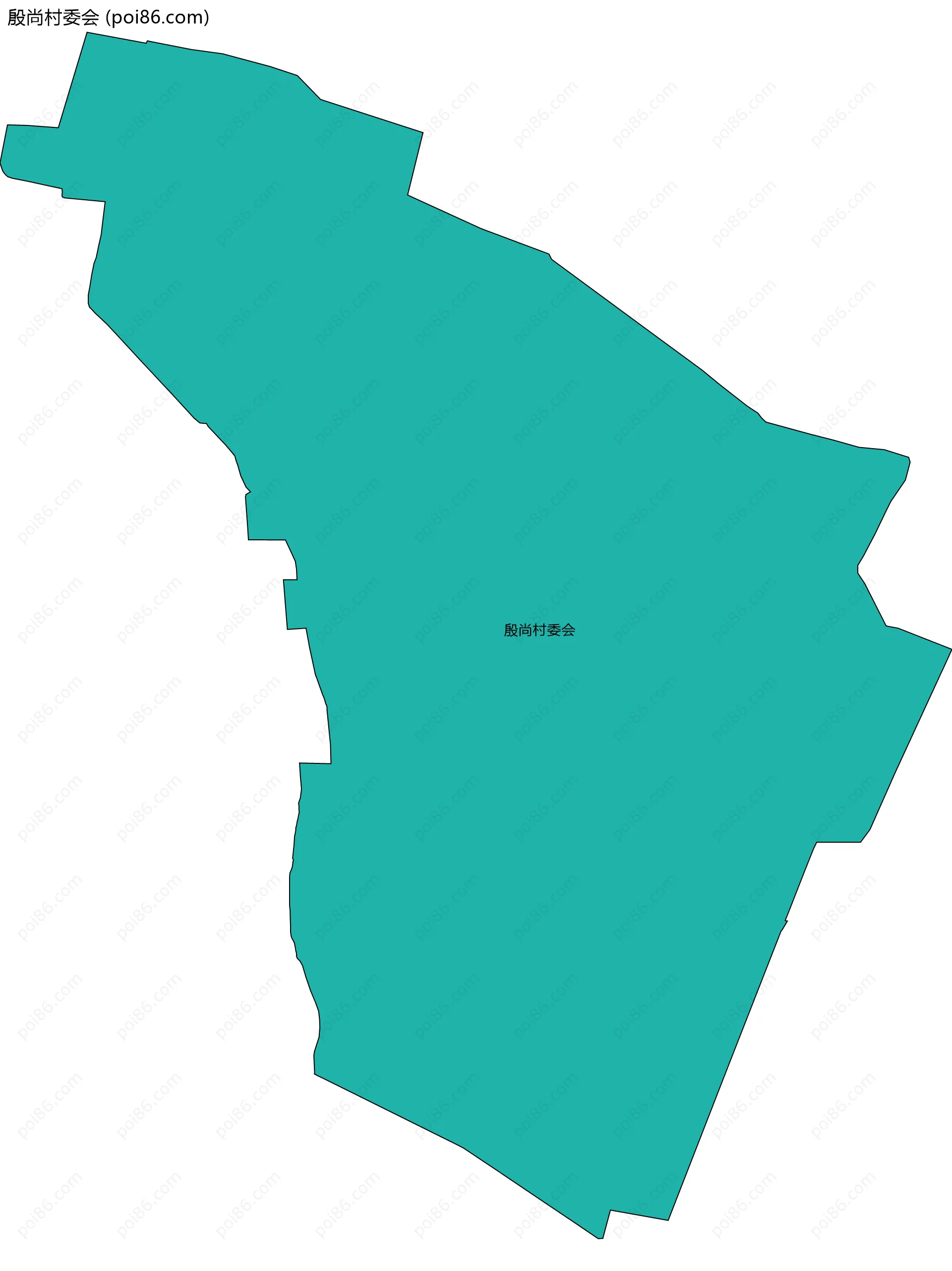 殷尚村委会边界地图