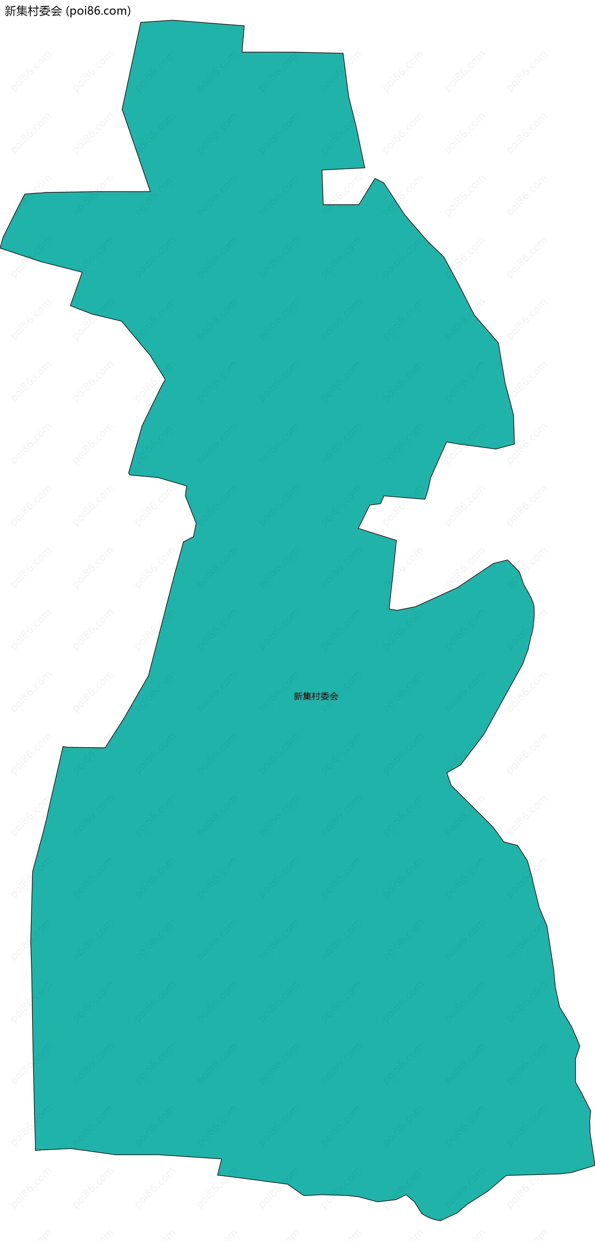 新集村委会边界地图